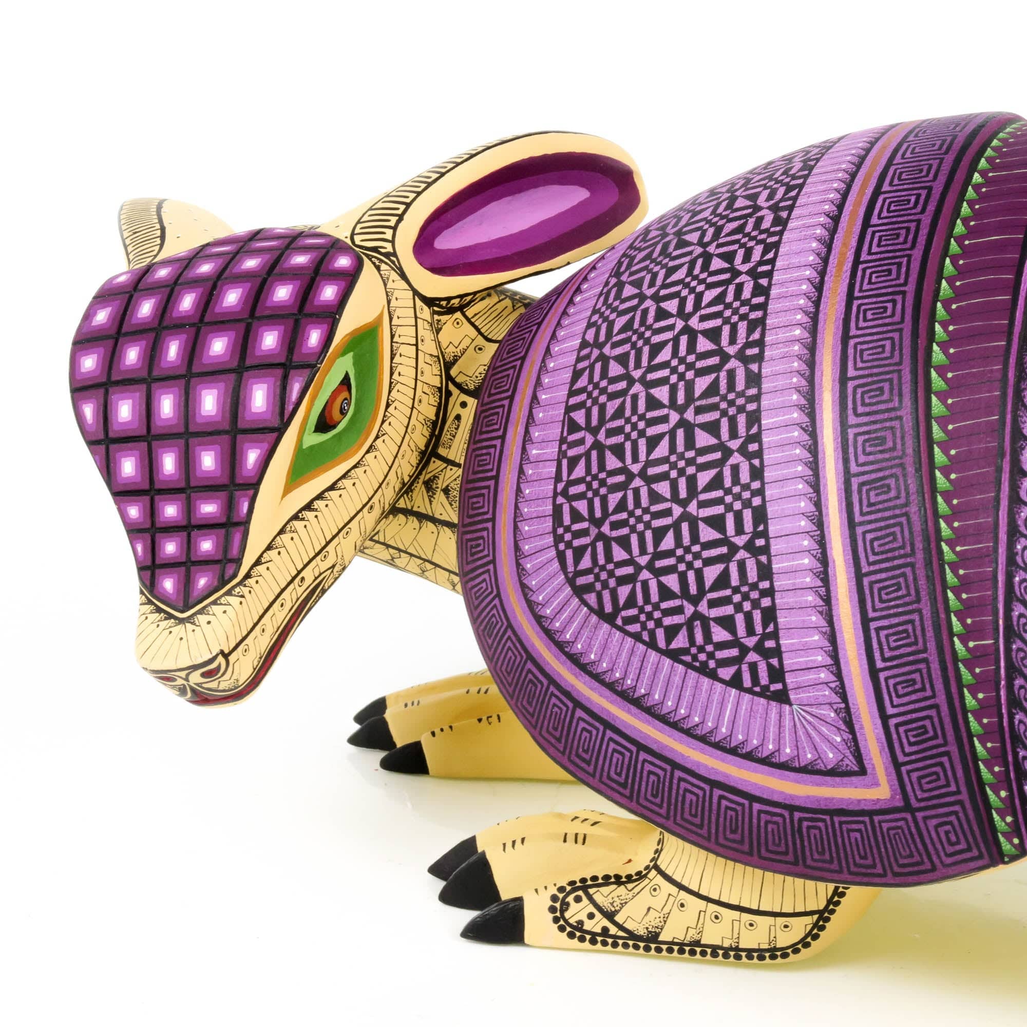 Large Masterpiece Armadillo - Oaxacan Alebrije Wood Carving - Image 11