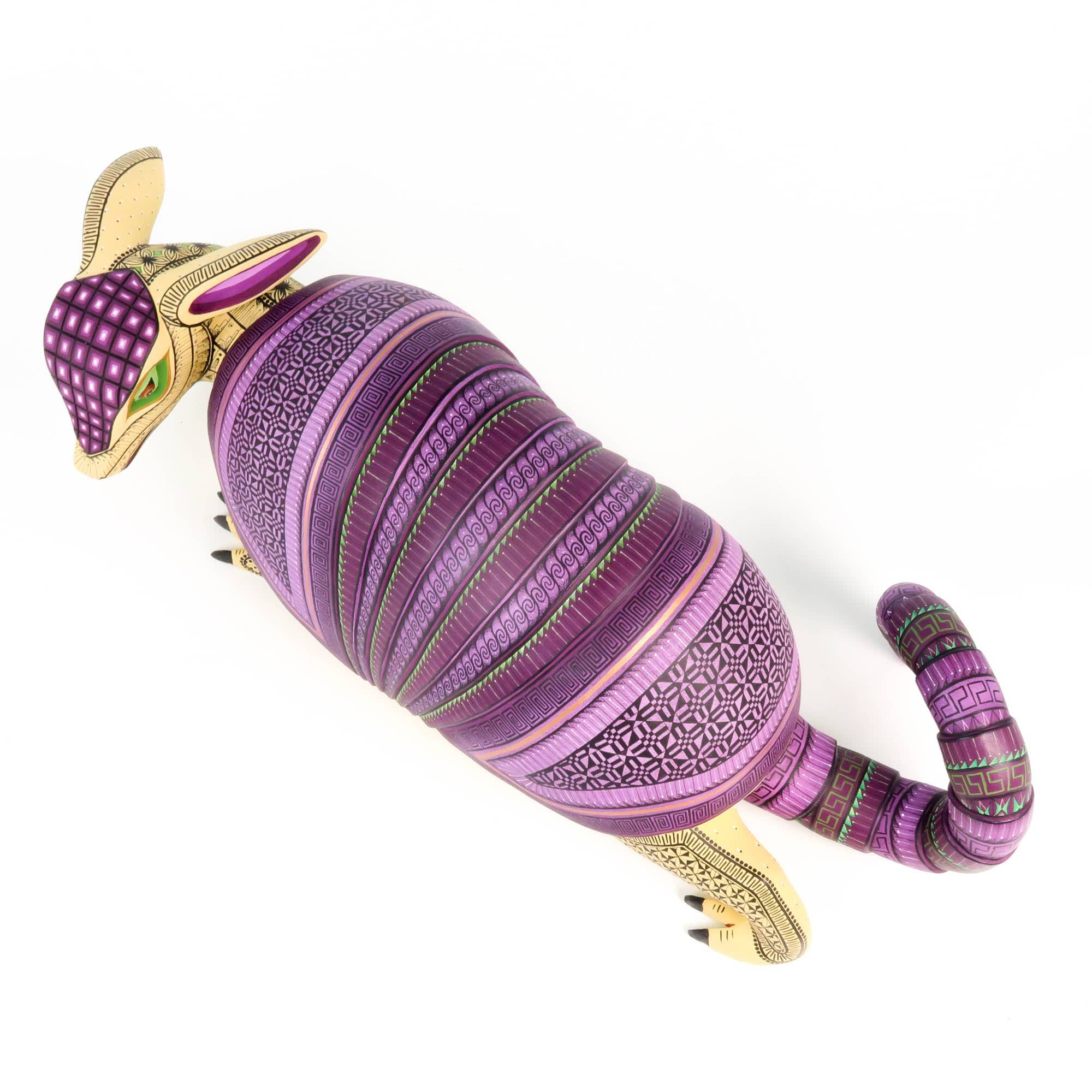 Large Masterpiece Armadillo - Oaxacan Alebrije Wood Carving - Image 12