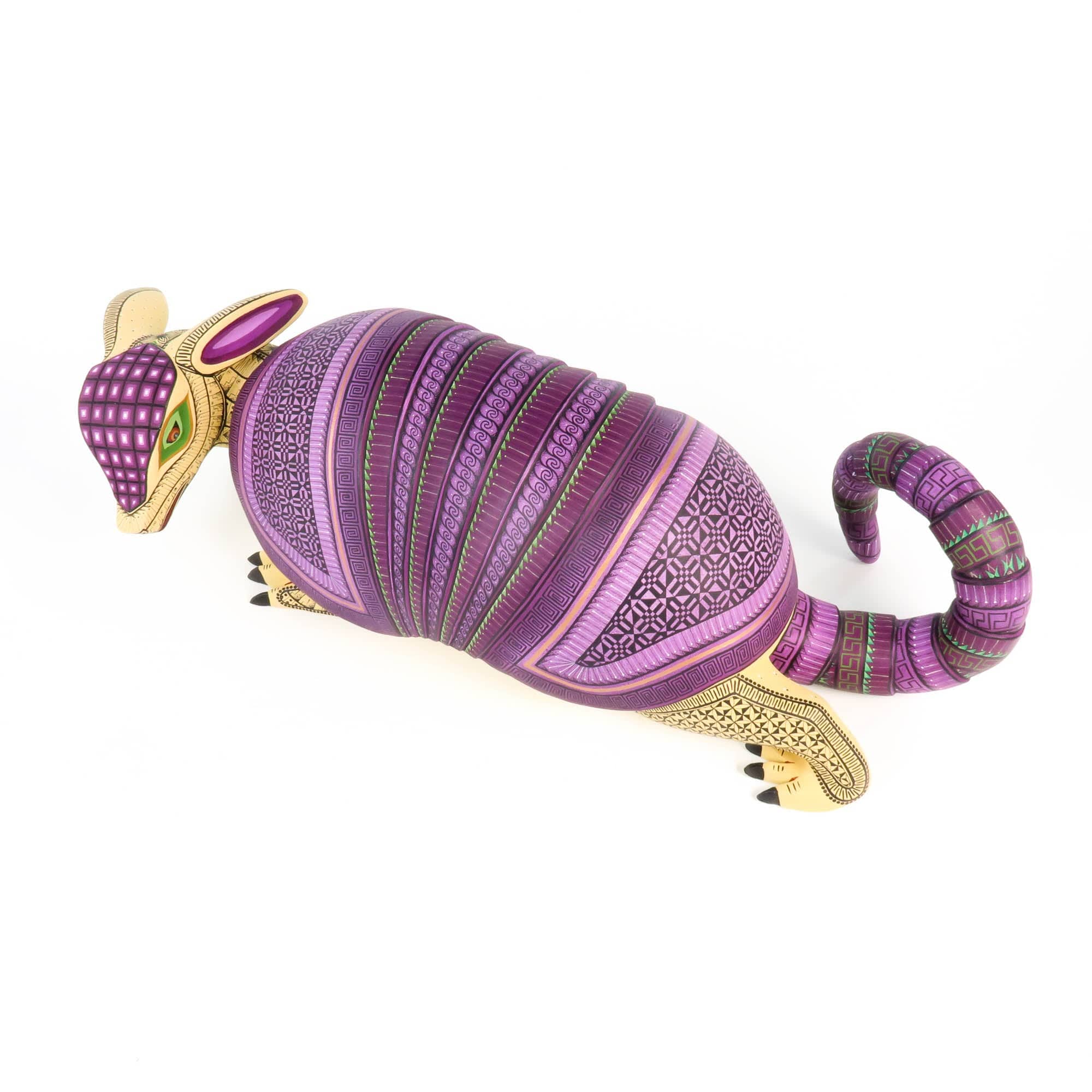 Large Masterpiece Armadillo - Oaxacan Alebrije Wood Carving - Image 5