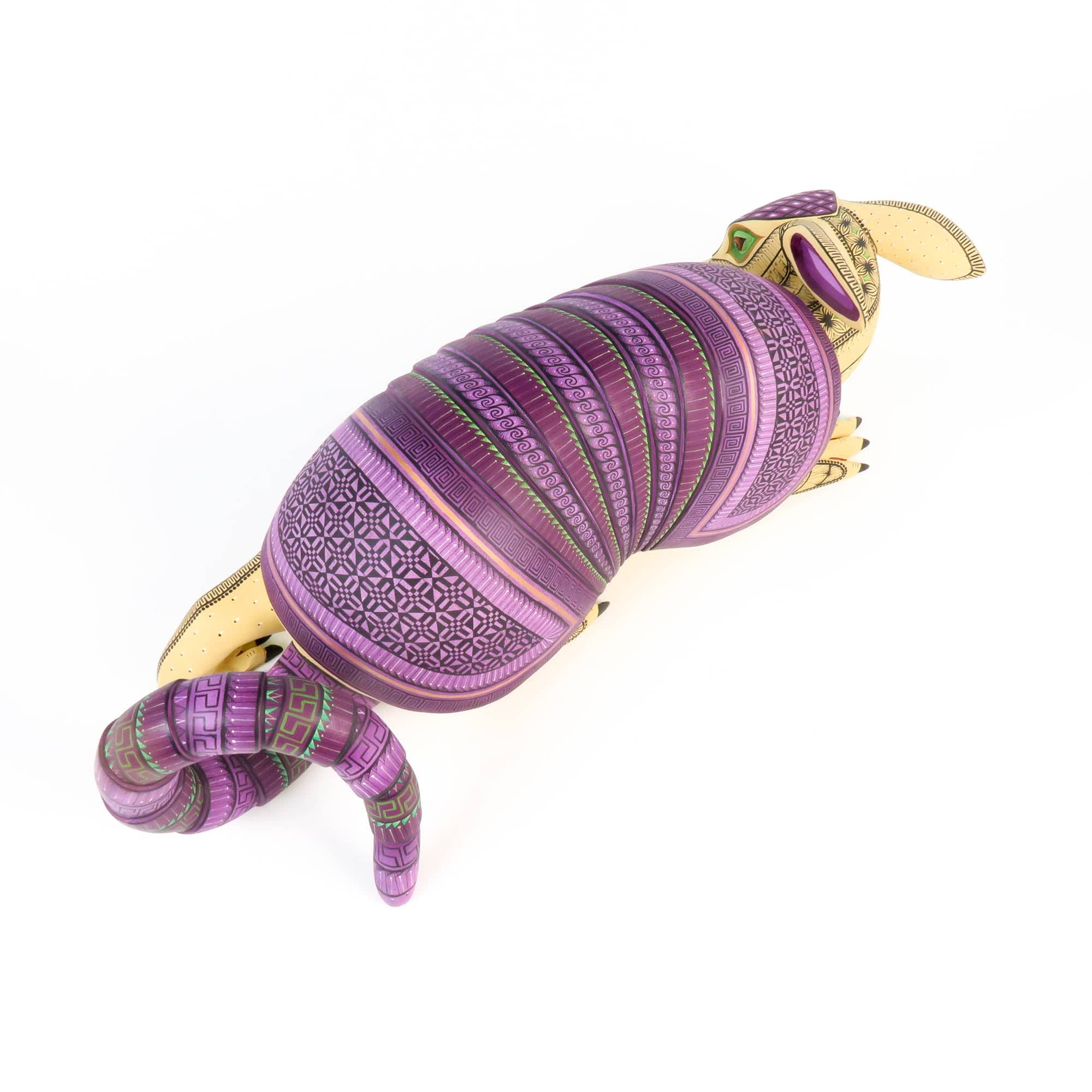 Large Masterpiece Armadillo - Oaxacan Alebrije Wood Carving - Image 6