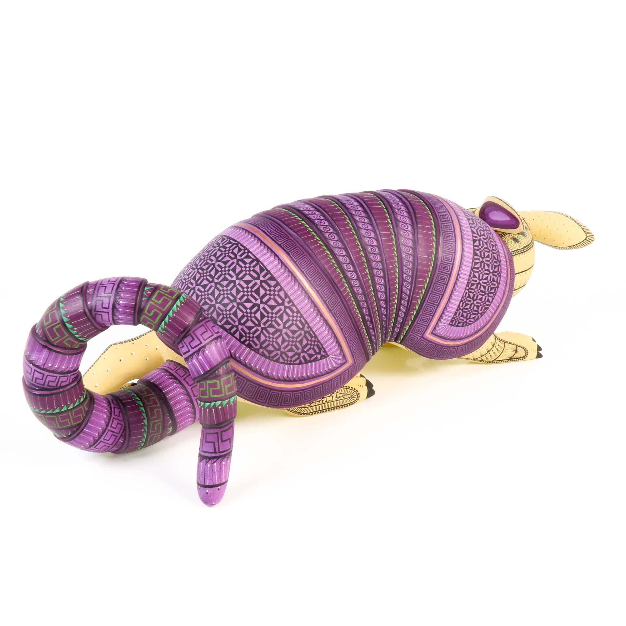Large Masterpiece Armadillo - Oaxacan Alebrije Wood Carving - Image 7