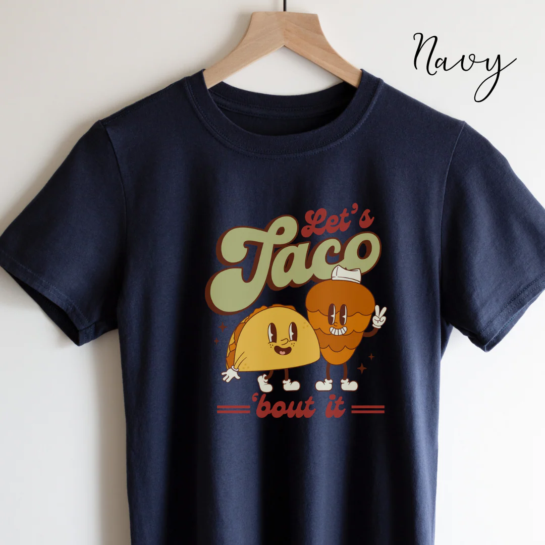 Let’s taco about it Unisex Heavy Cotton Tee. Tacos Al pastor shirt for Mexican or taco lover. - Image 4