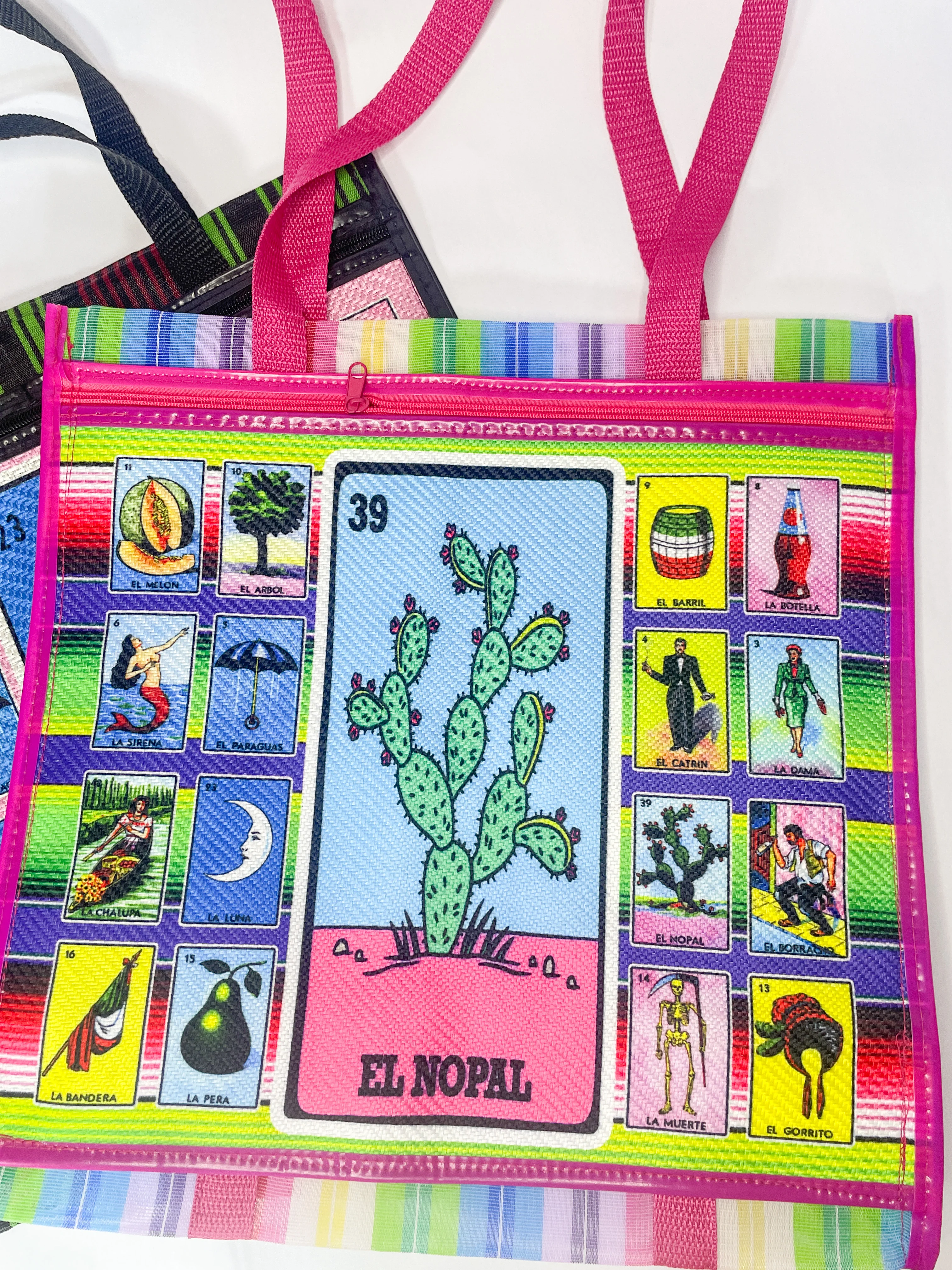 Loteria Mercado Bolsa de Mandado Large 16 in Bag Reusable - Image 4