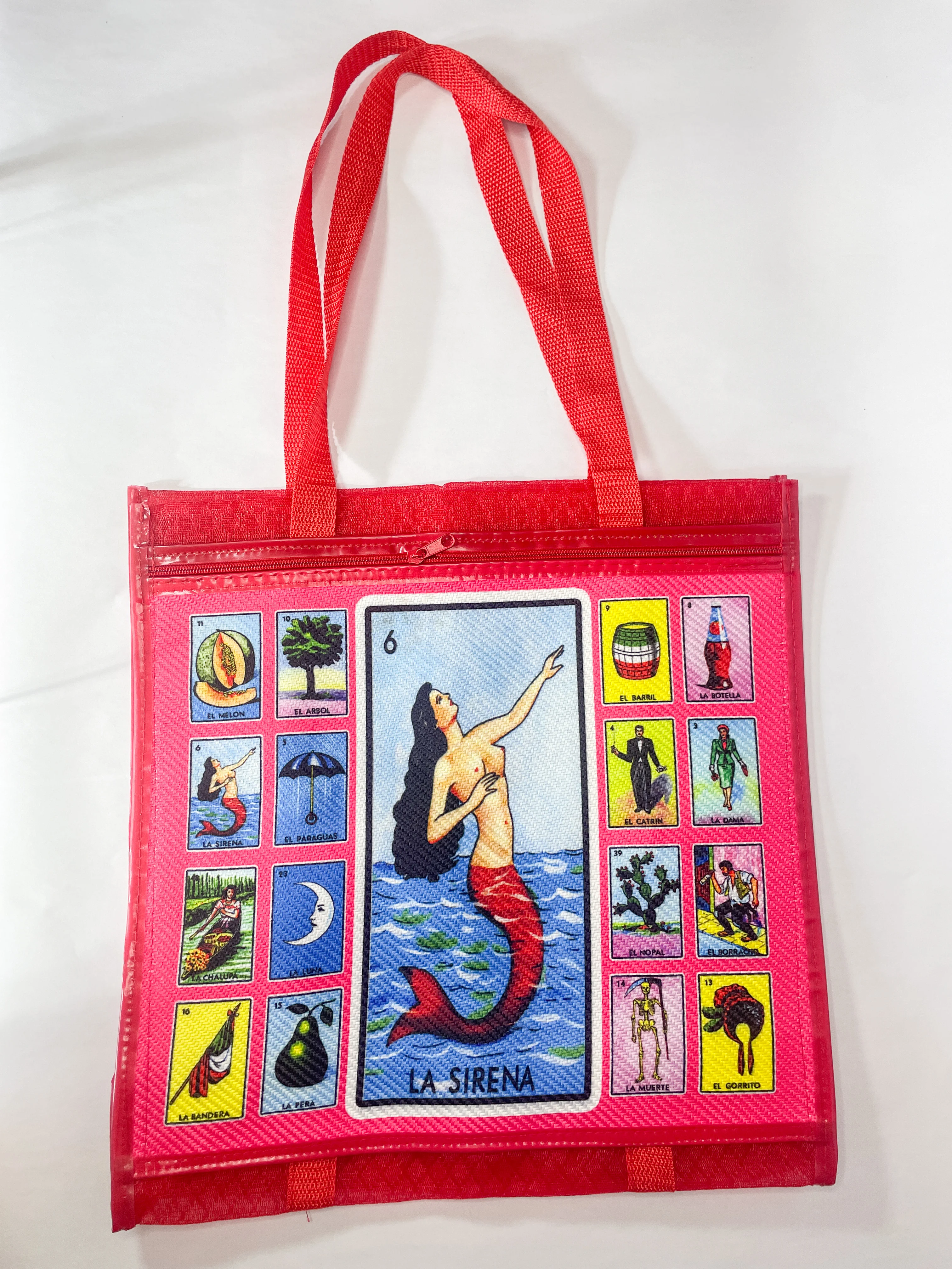 Loteria Mercado Bolsa de Mandado Large 16 in Bag Reusable - Image 5