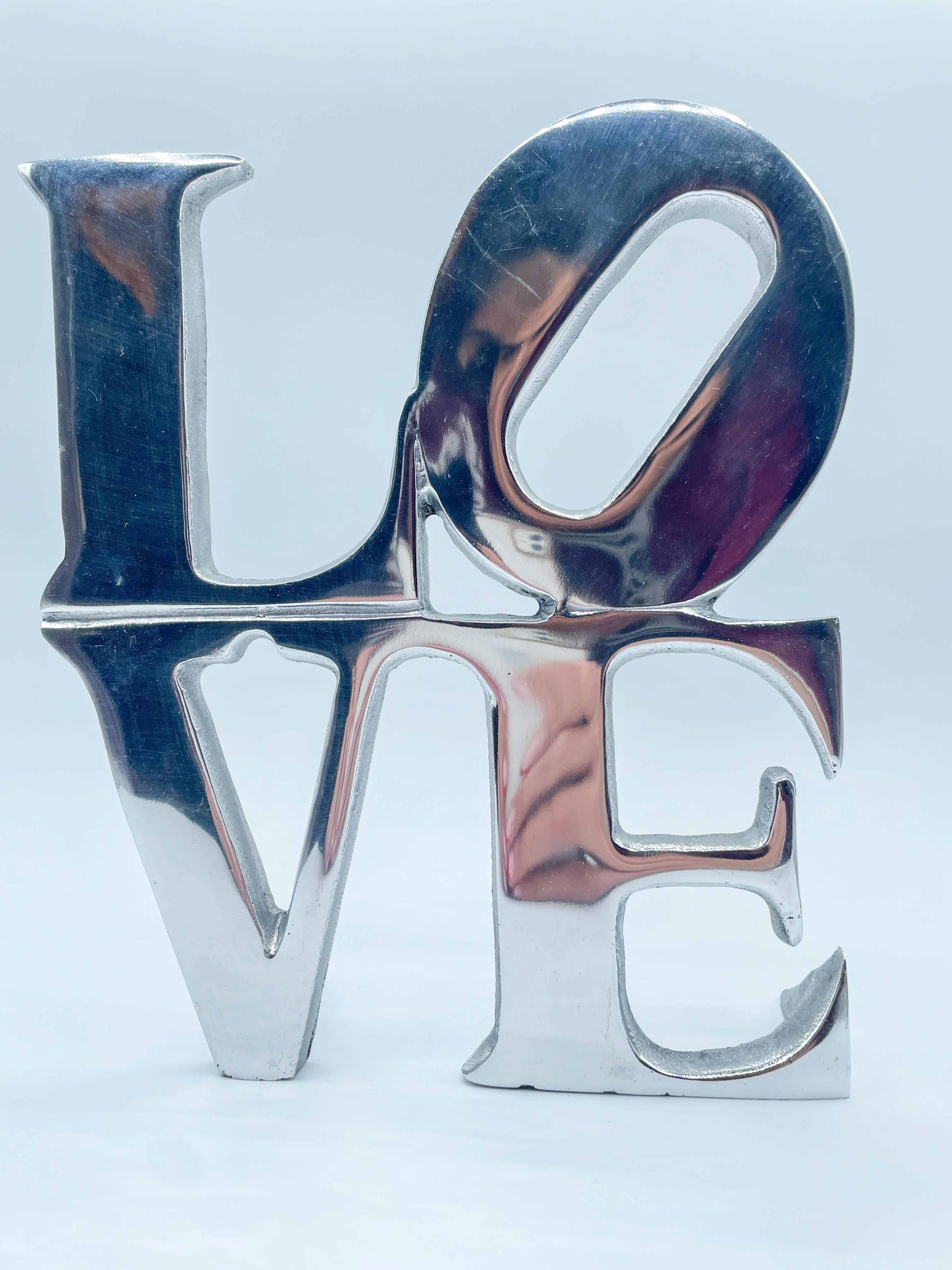 Love Sign Silver Free Standing Block Letter - Image 5
