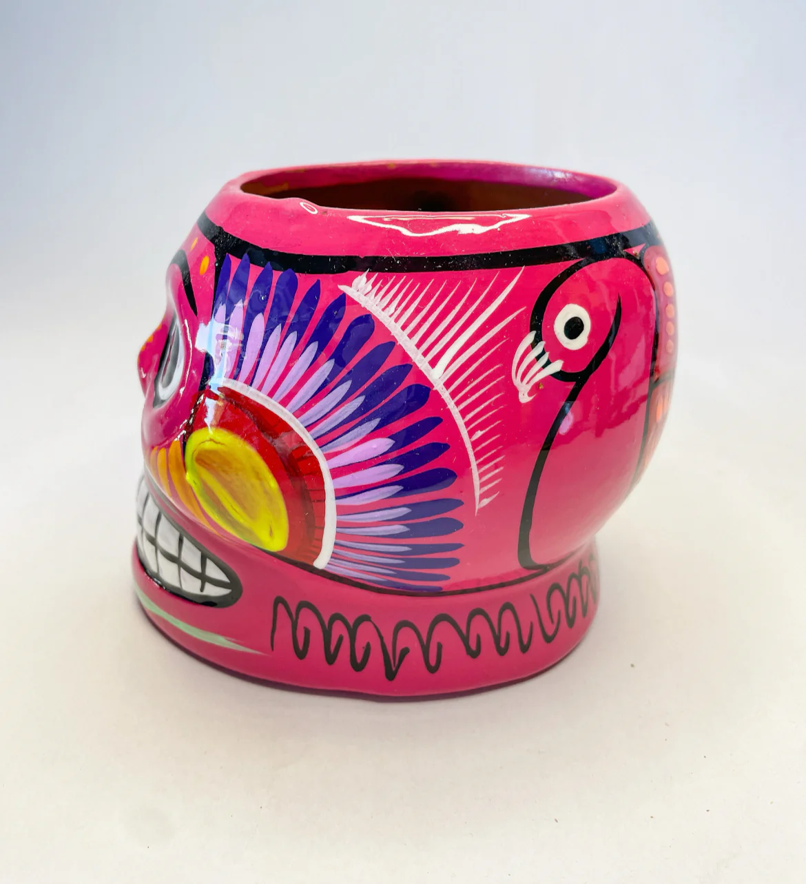 Mexican 3D Skull Mug Dia de Muertos Mug Taza de Calavera - Image 3