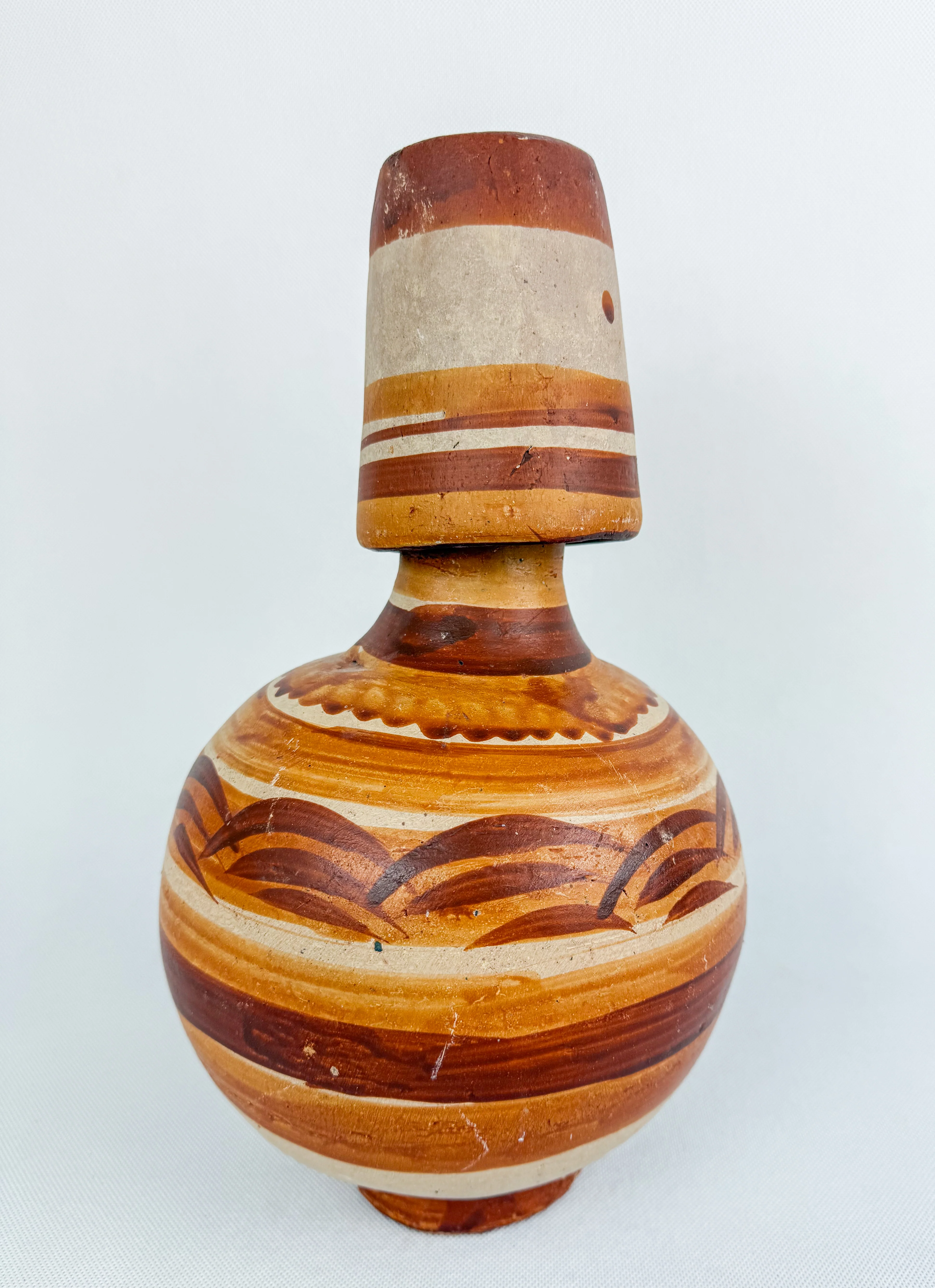 Mexican Clay Botellon Bottle 2 Liters Botellon de Barro Terracotta - Image 4