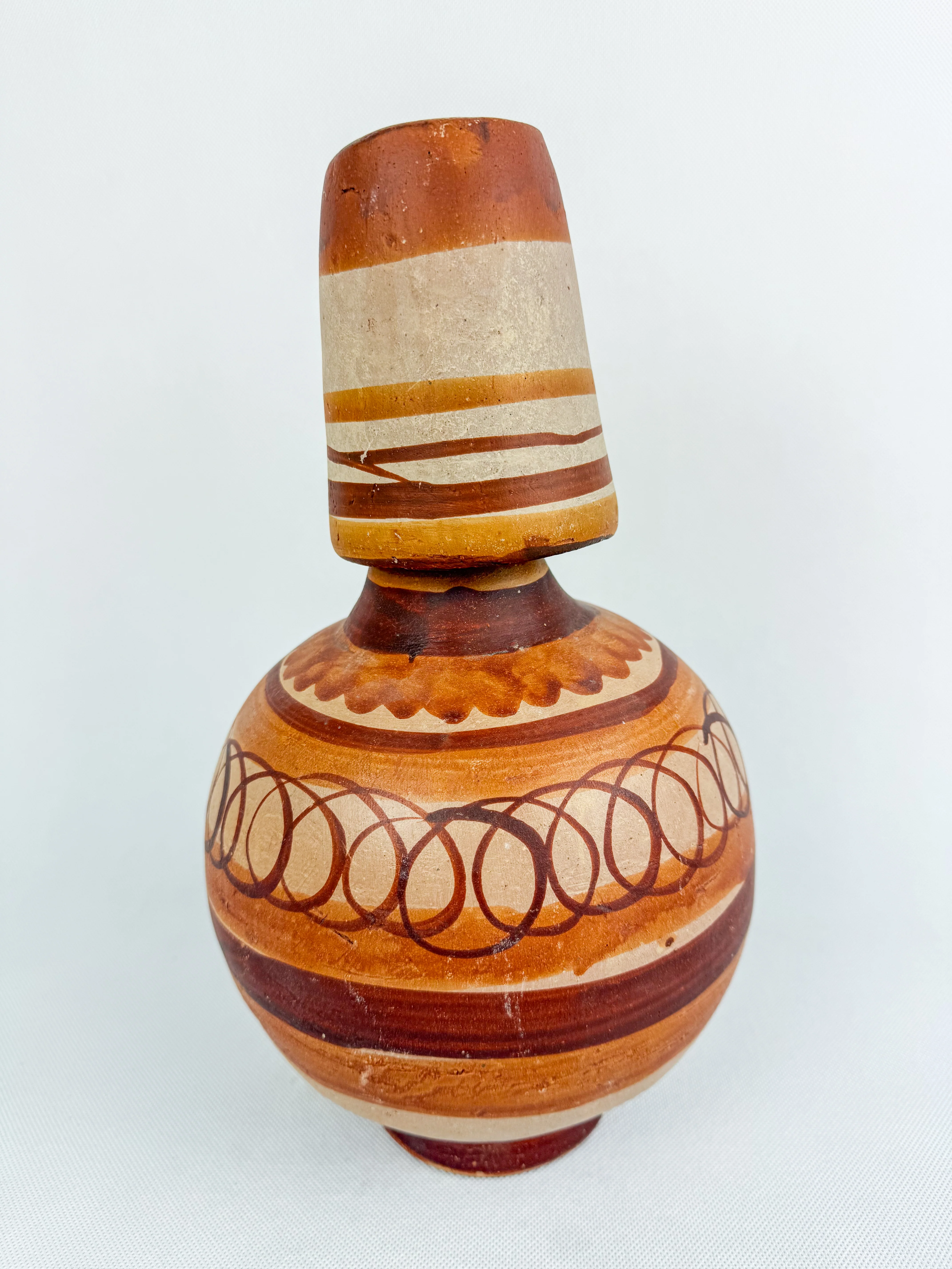 Mexican Clay Botellon Bottle 2 Liters Botellon de Barro Terracotta - Image 5