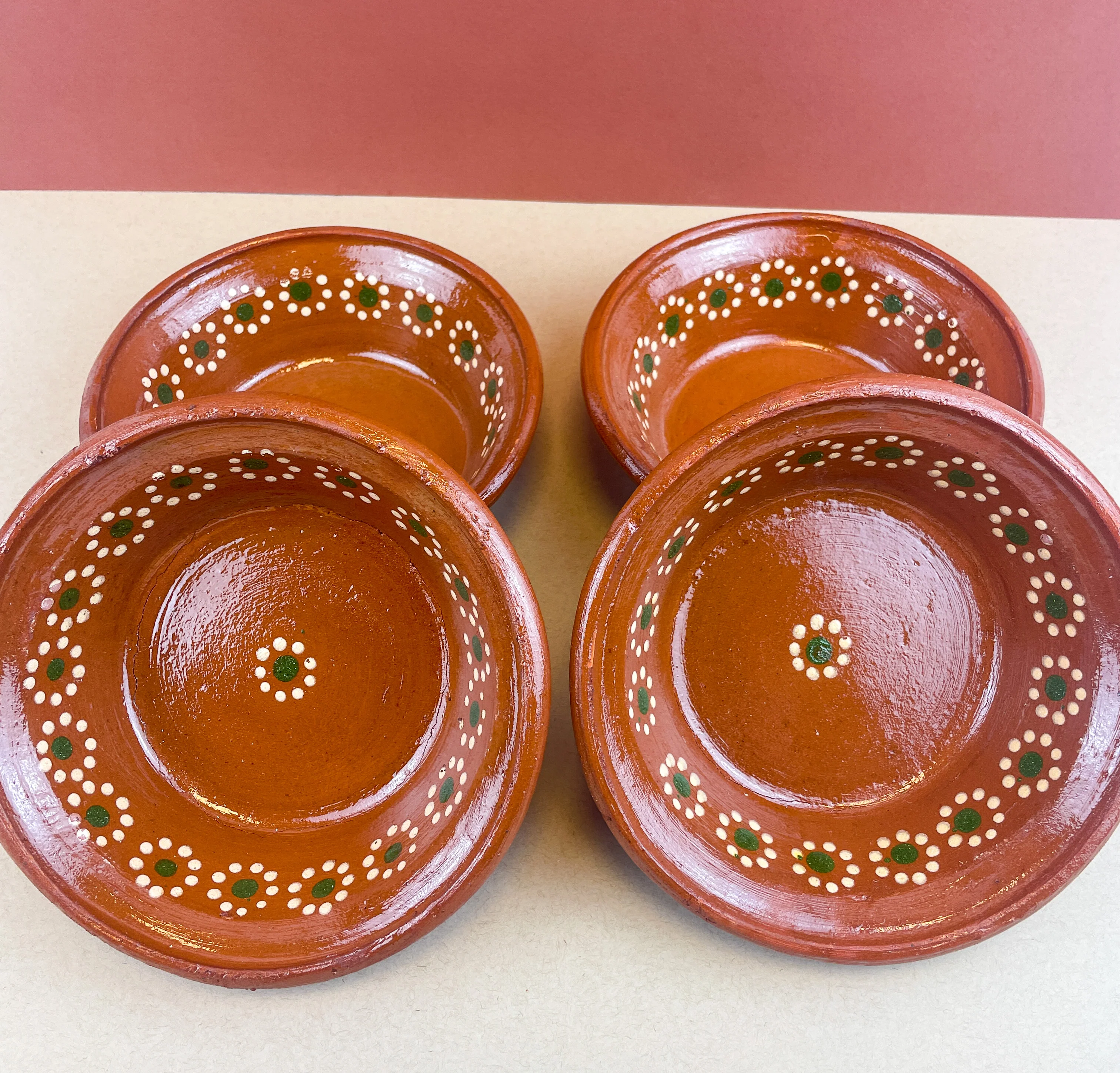 Traditional Style Mexican Clay Bowl Set of 4 - Plato Pozolero Barro - Image 6