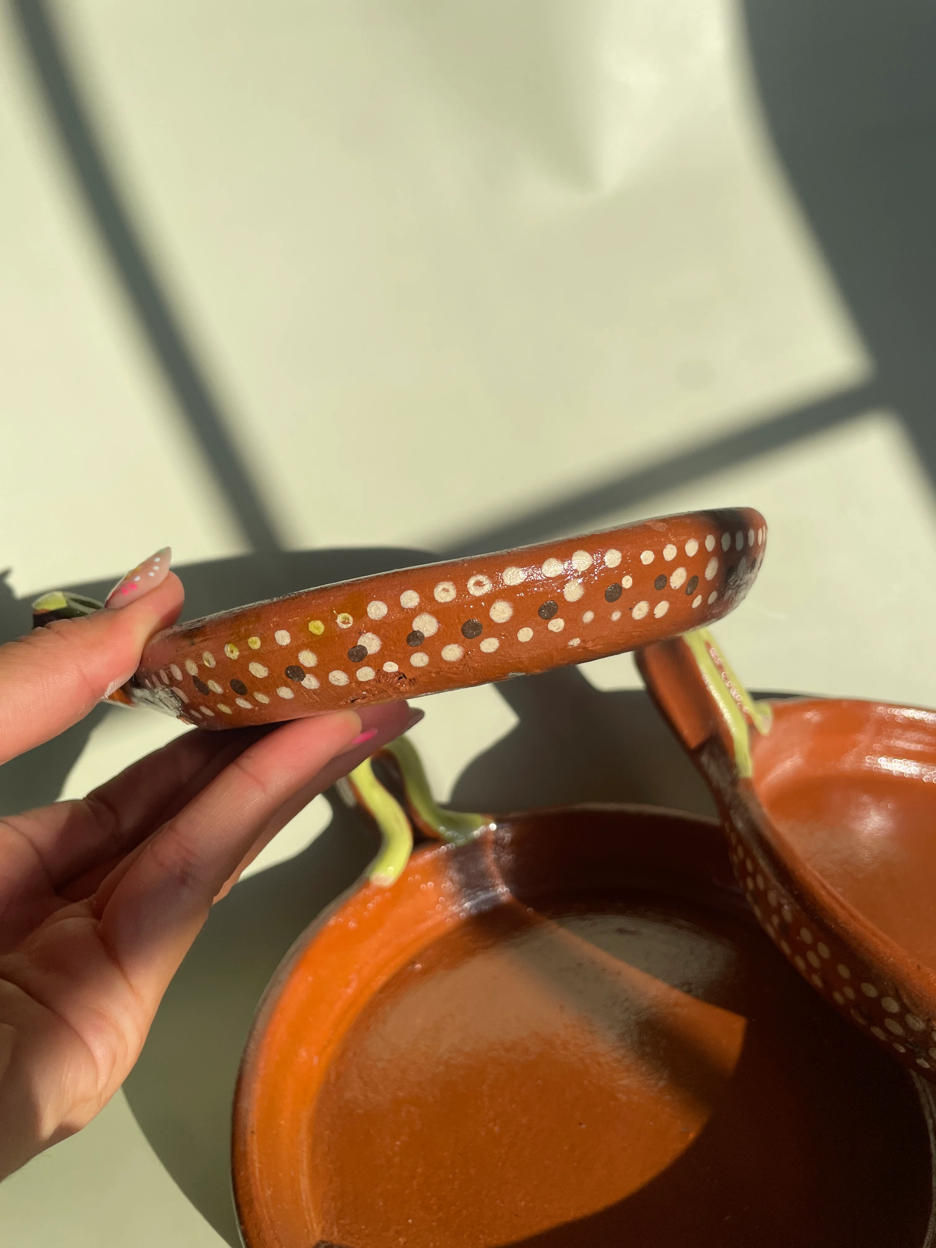 Mexican Terracotta Clay Mini Pans 3 Pc Set Mini Sarten de Barro Fry Pan - Image 3