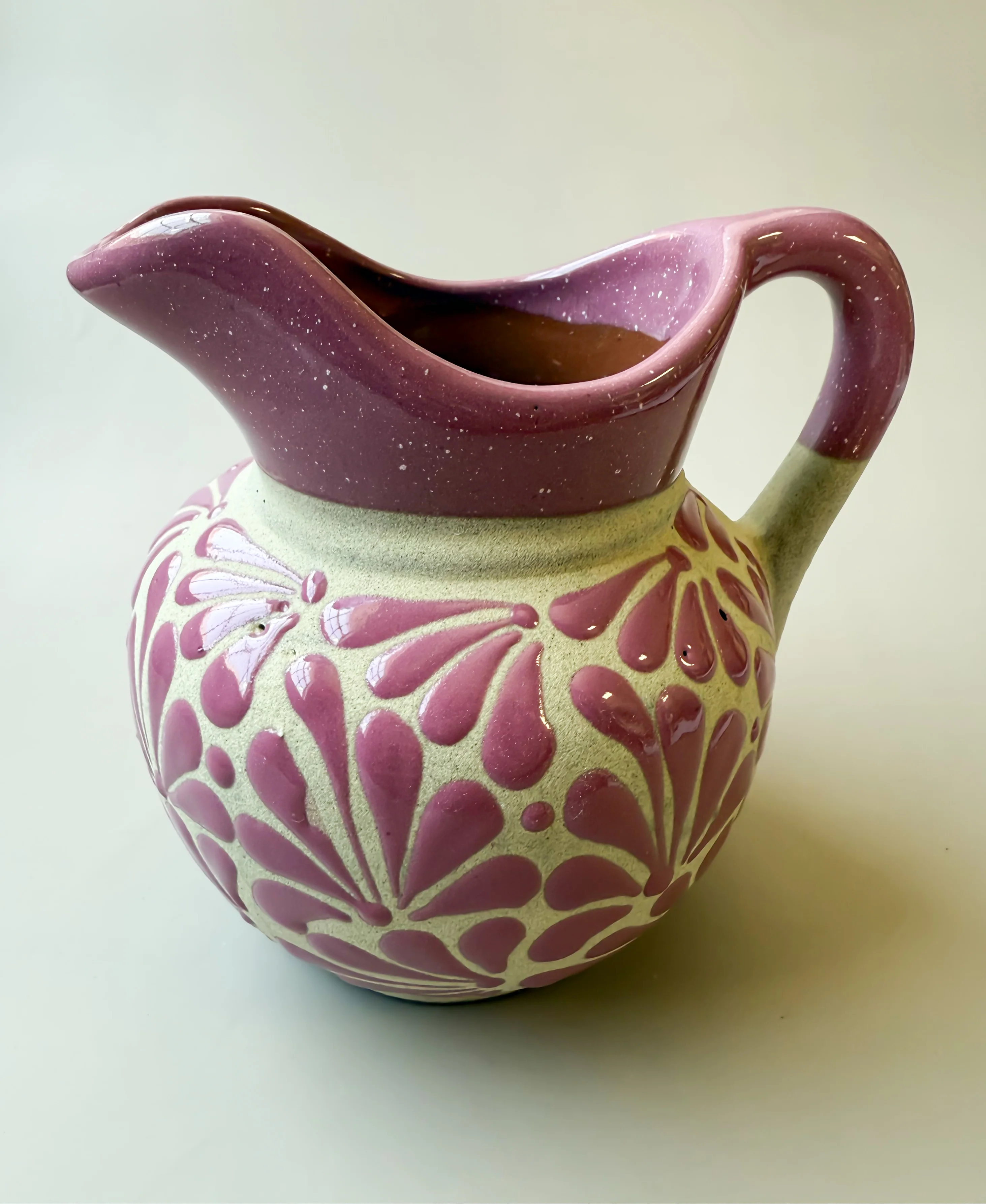 Talavera Style Clay Pitcher - Engobe Jarra Barro - Image 10