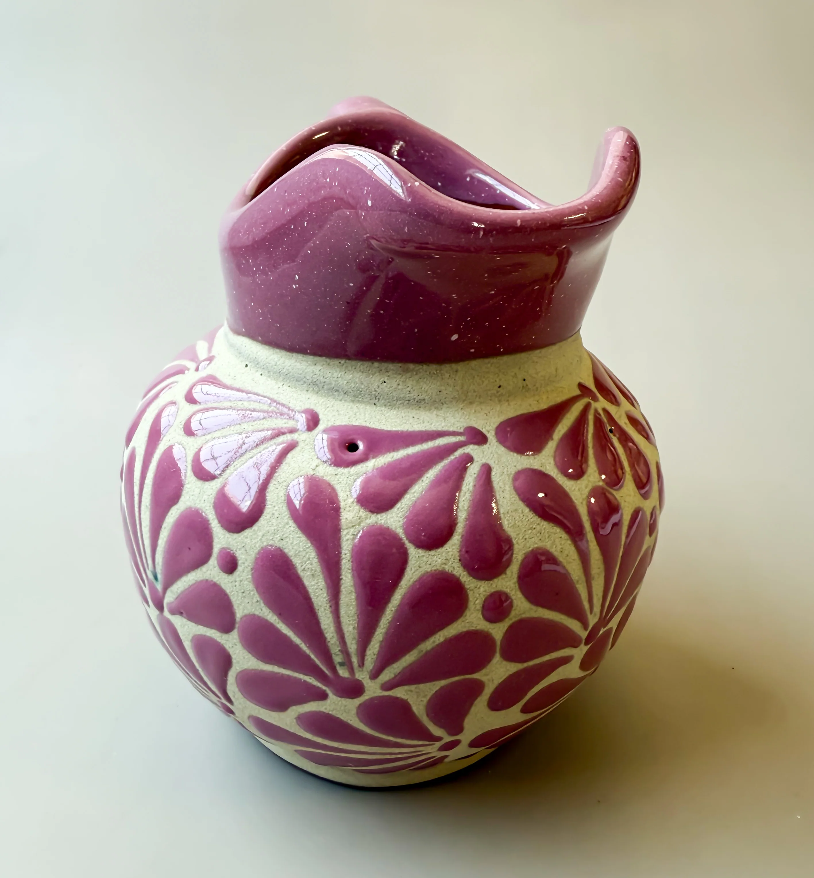 Talavera Style Clay Pitcher - Engobe Jarra Barro - Image 11