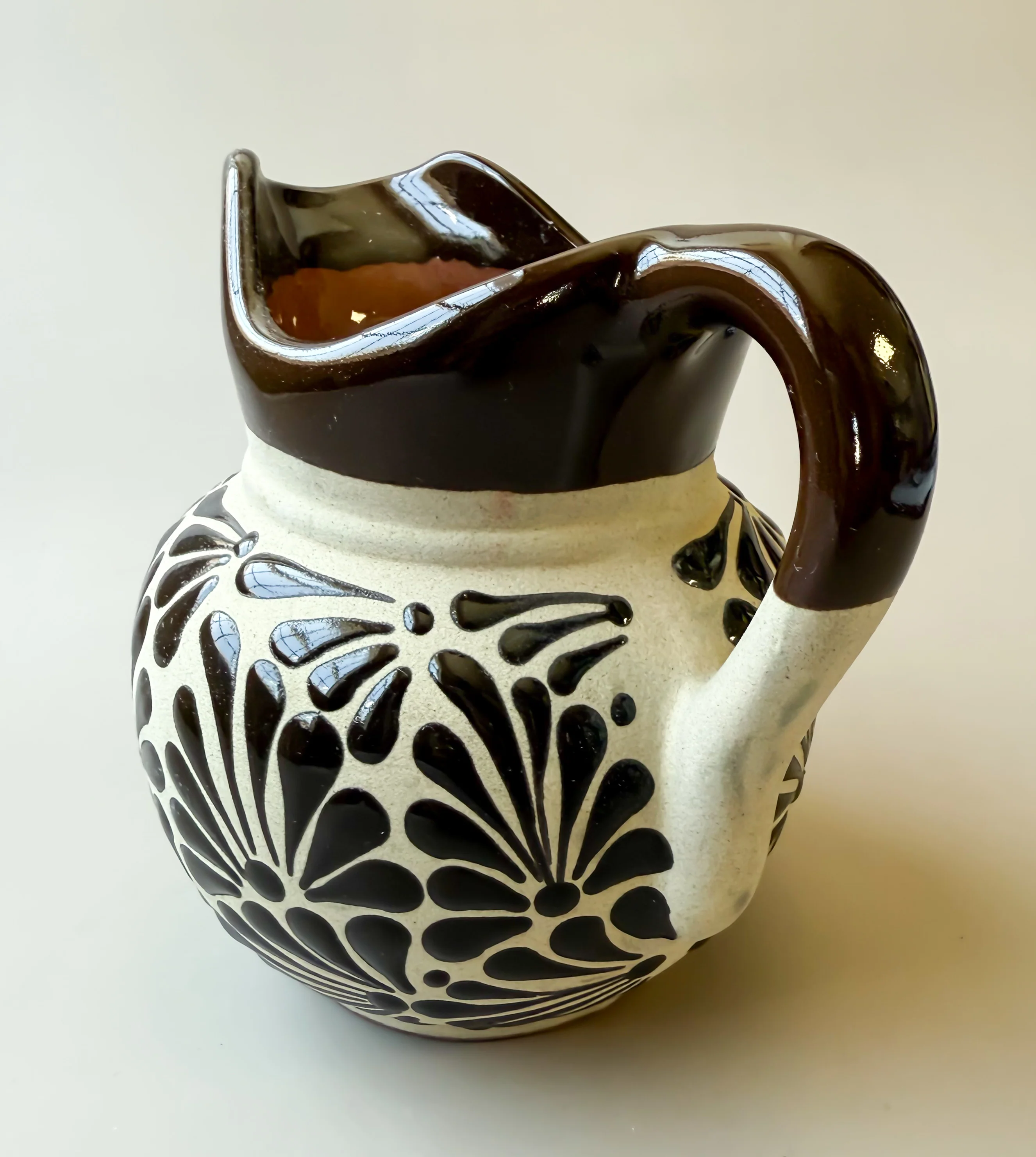 Talavera Style Clay Pitcher - Engobe Jarra Barro - Image 9