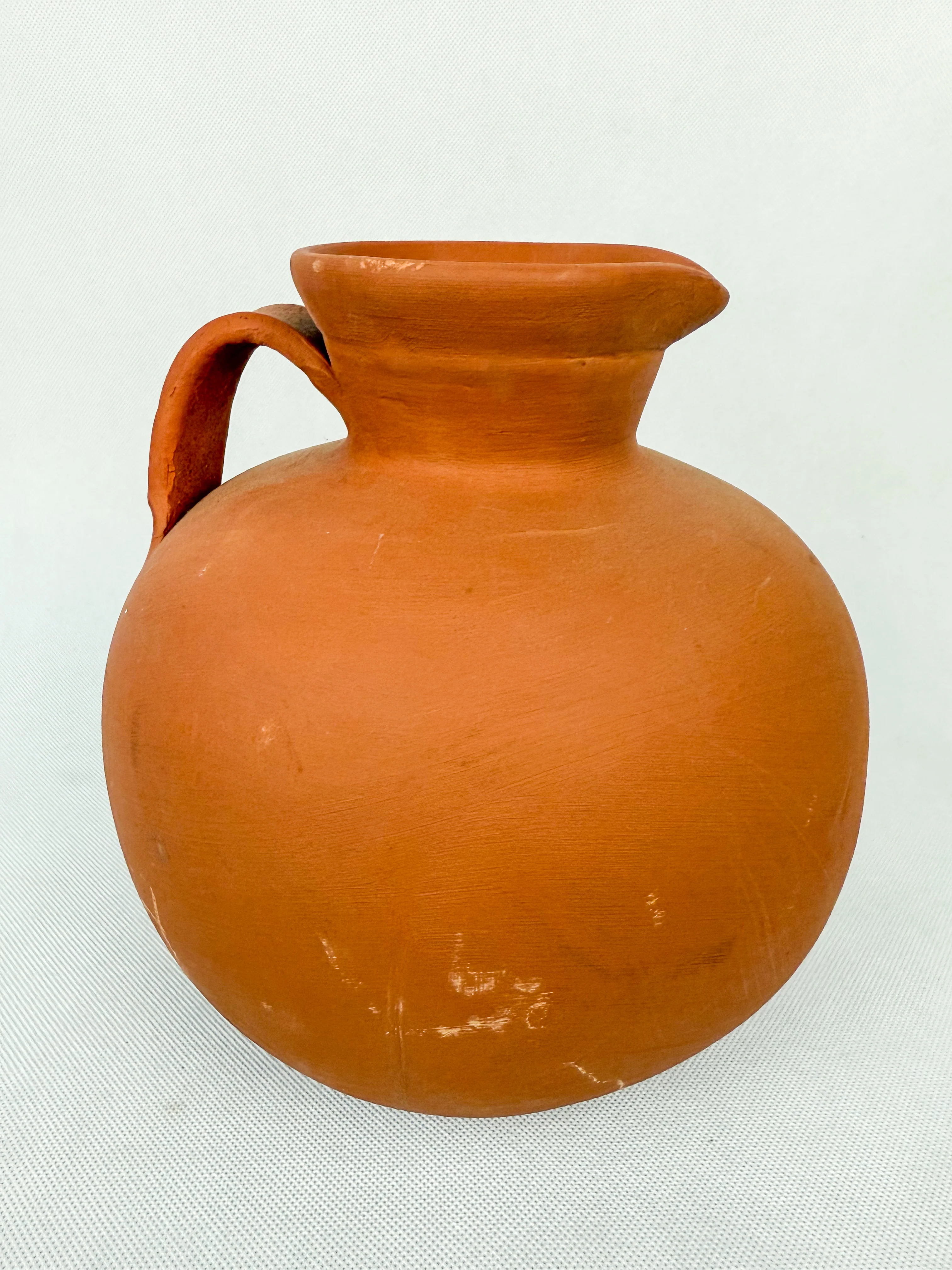 Mexican Clay Pitcher Jarra De Barro