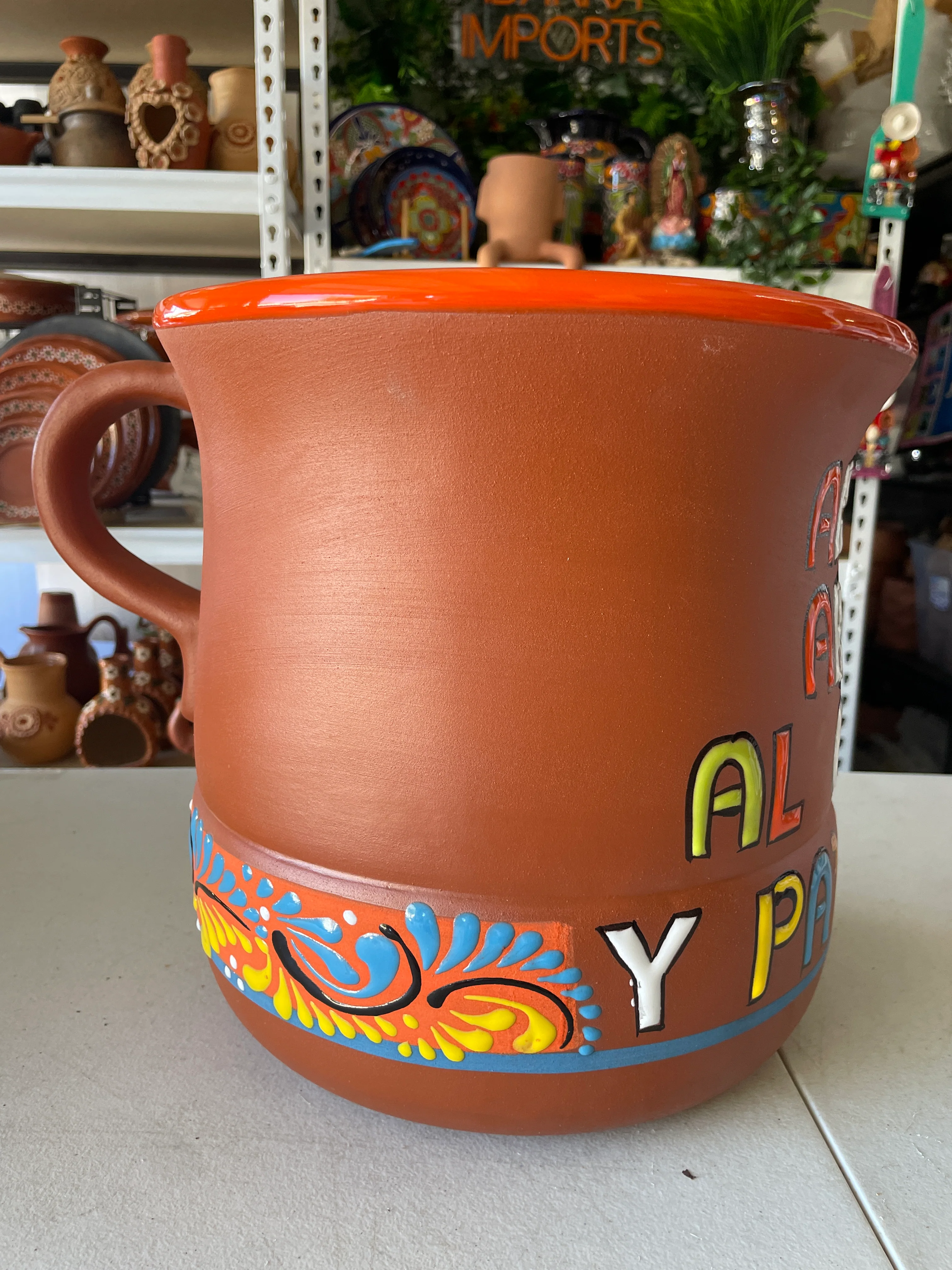 Mexican Clay Pot For Drinks 15 Liter Cantarito Para Bebidas Cantaritos el Güero Style Tequila Drink - Image 2