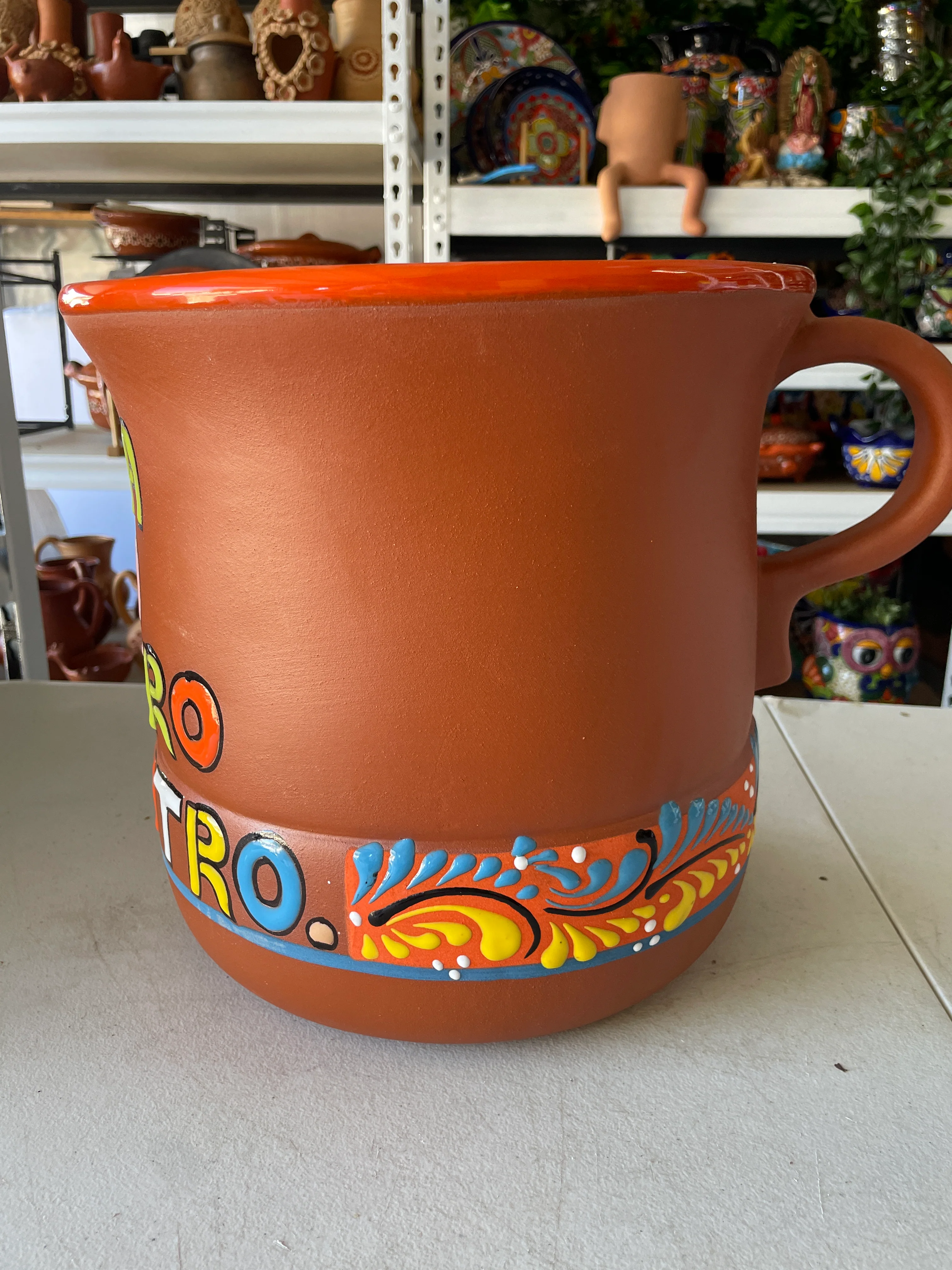 Mexican Clay Pot For Drinks 15 Liter Cantarito Para Bebidas Cantaritos el Güero Style Tequila Drink - Image 3