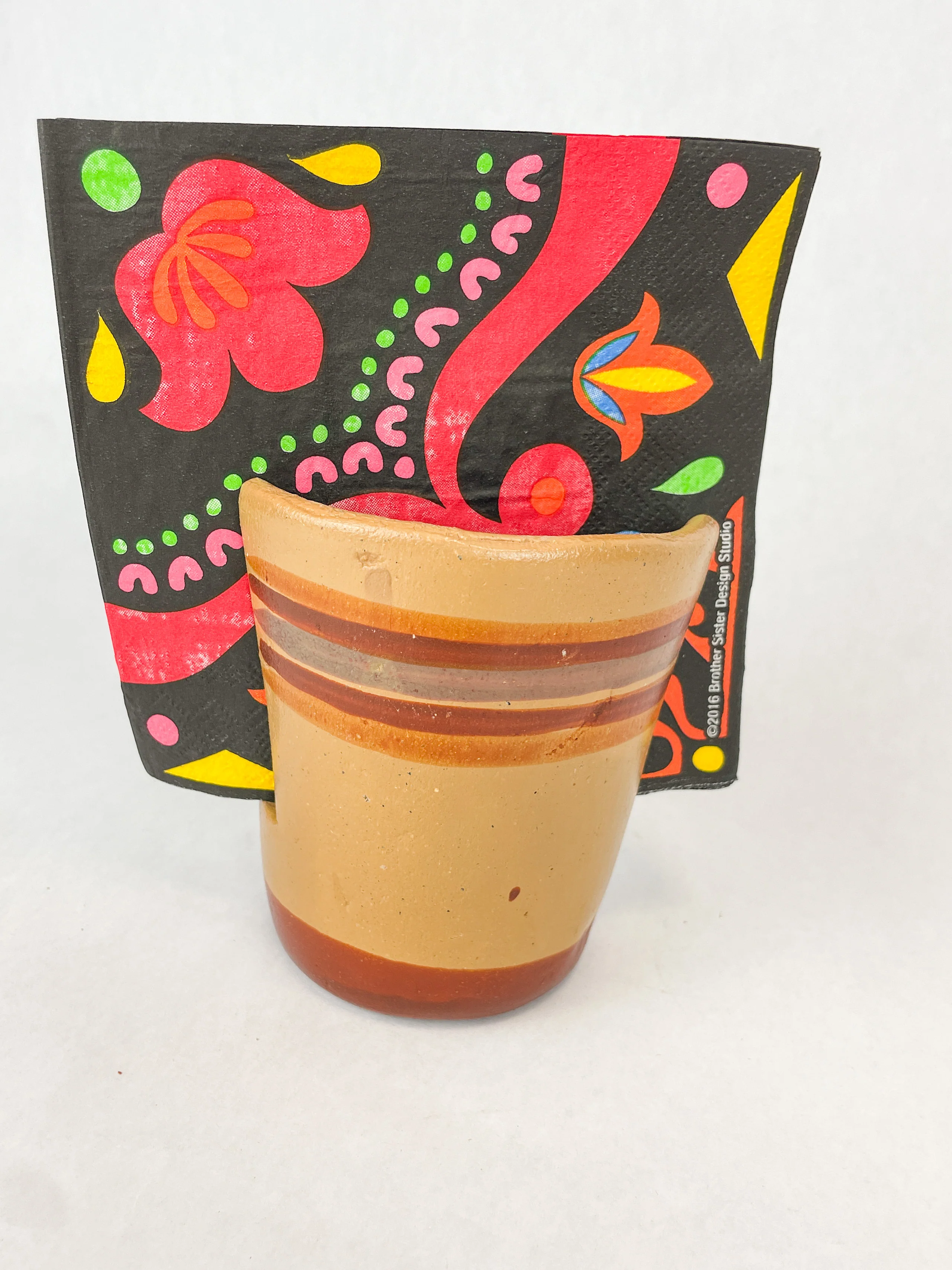 Jalisco Mexican Clay Servilletero Napkin Holder Mexican Napkin Holder - Image 4