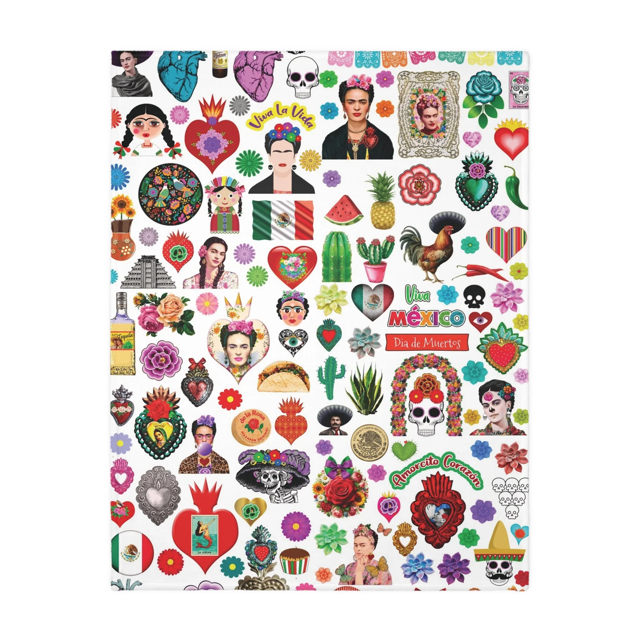 Frida Khalo Printed Blanket Soft Blanket 80x60” - Cobija Frida Khalo - Image 4