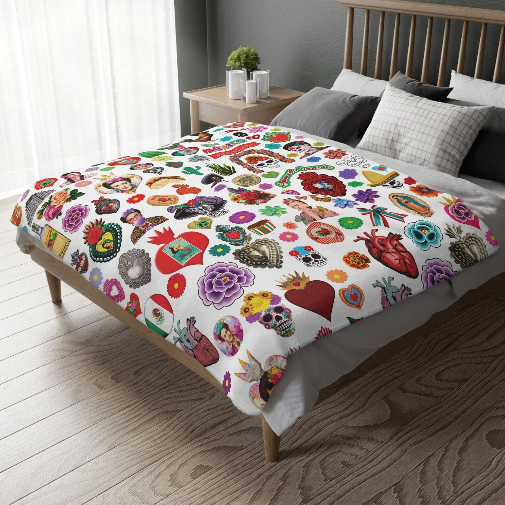 Frida Khalo Printed Blanket Soft Blanket 80x60” - Cobija Frida Khalo - Image 5
