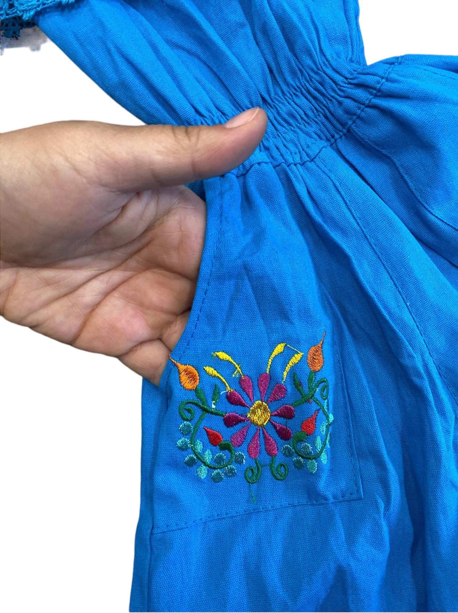 Mexican Girl Blue Jumpsuit - Image 5
