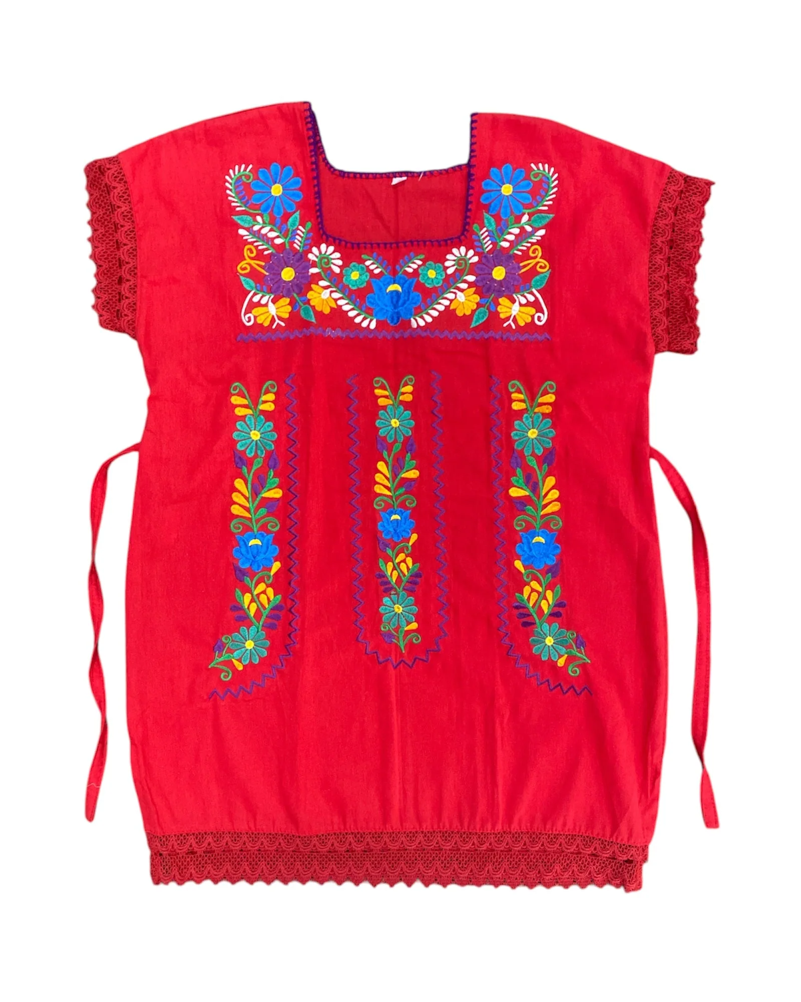 Mexican Girl Floral Dress - Vestido Nina - Image 3