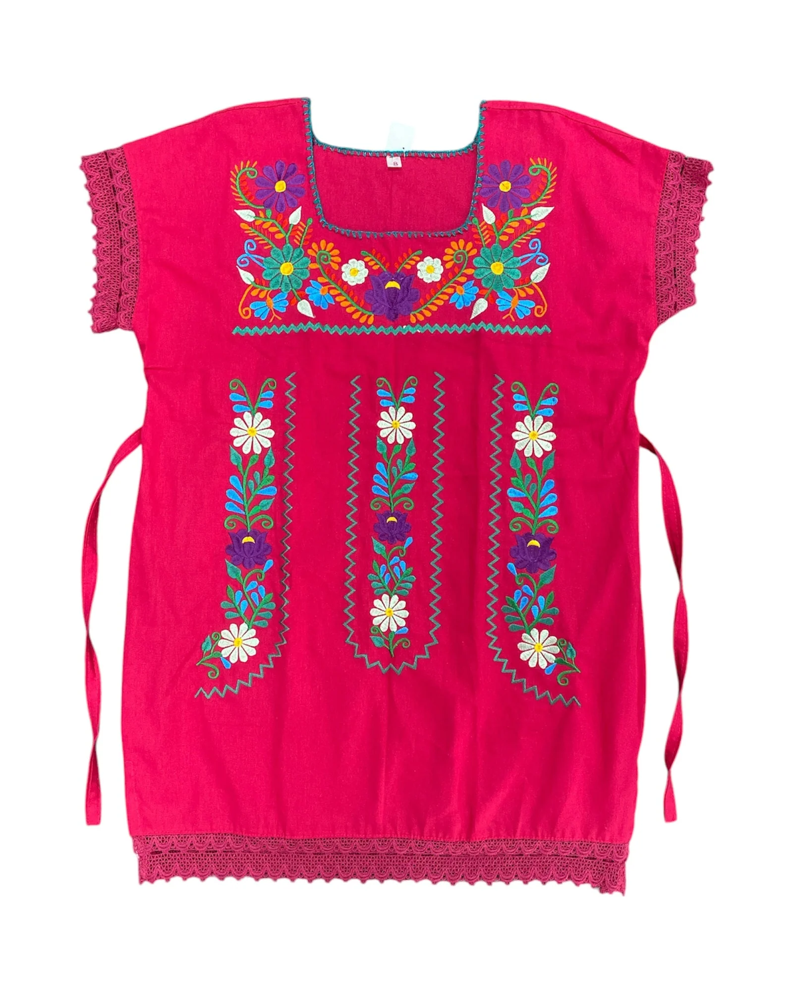 Mexican Girl Floral Dress - Vestido Nina - Image 4