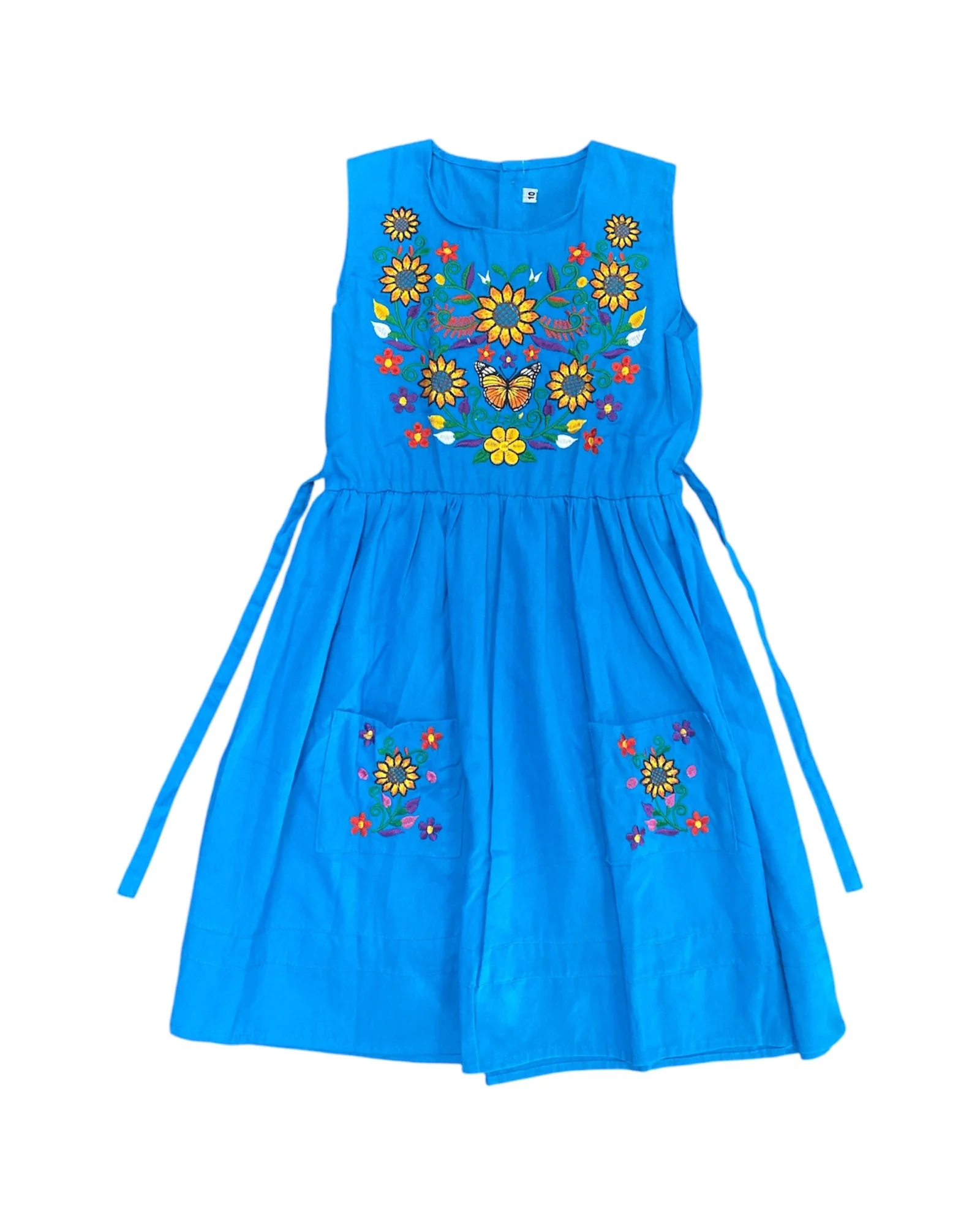 Mexican Girl Monarch Sunflowers Dress - Image 4