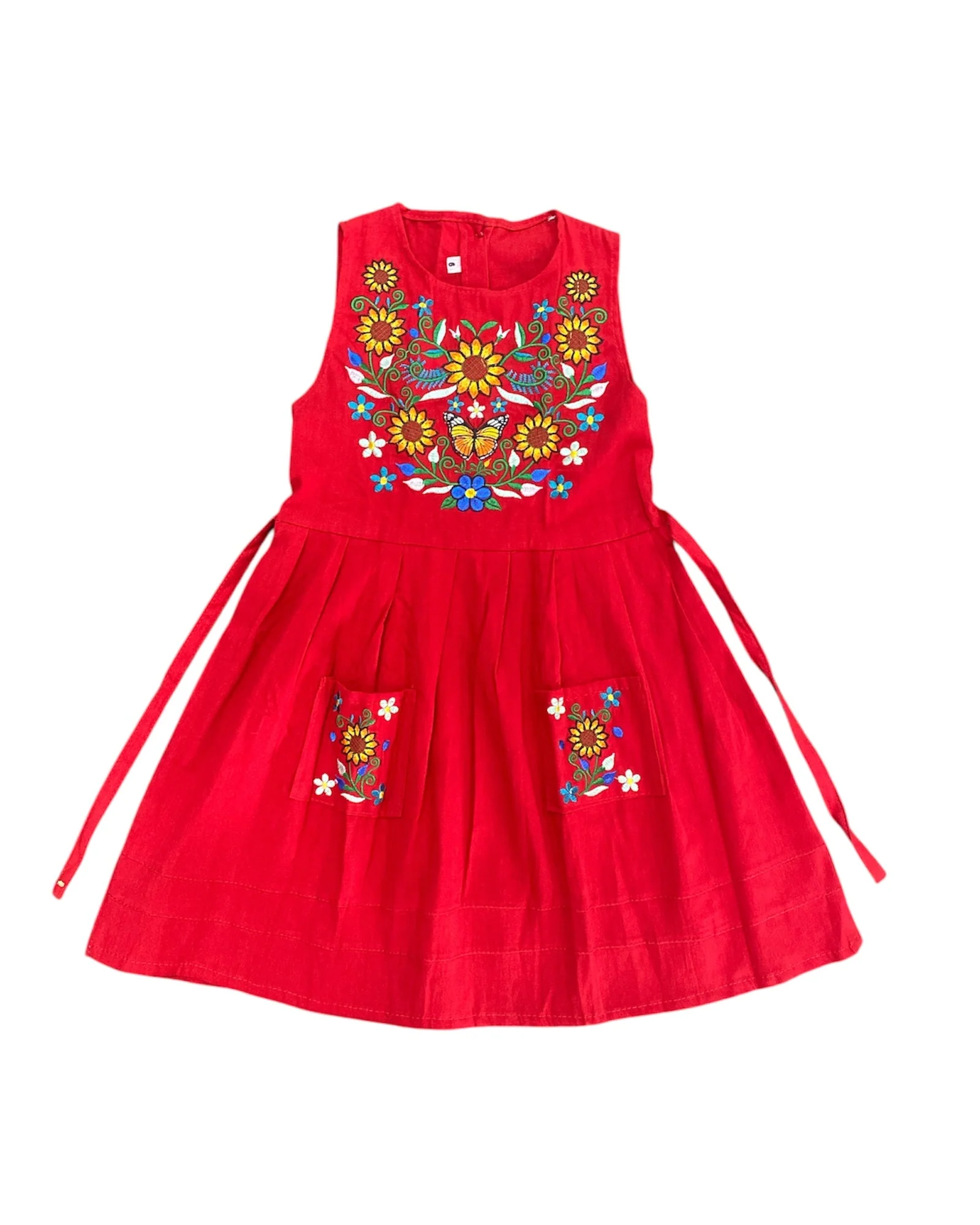 Mexican Girl Monarch Sunflowers Dress - Image 6
