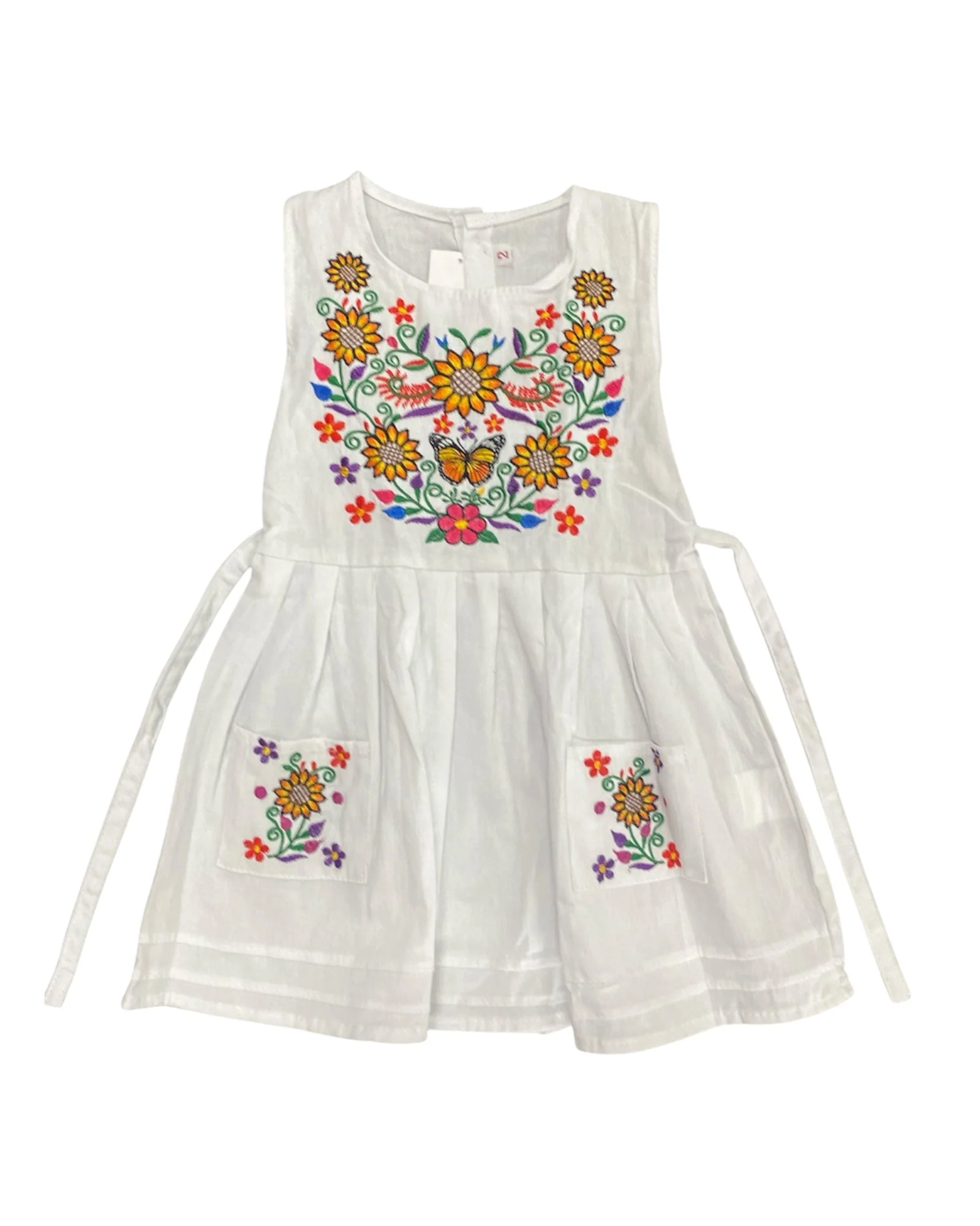 Mexican Girl Monarch Sunflowers Dress - Image 8