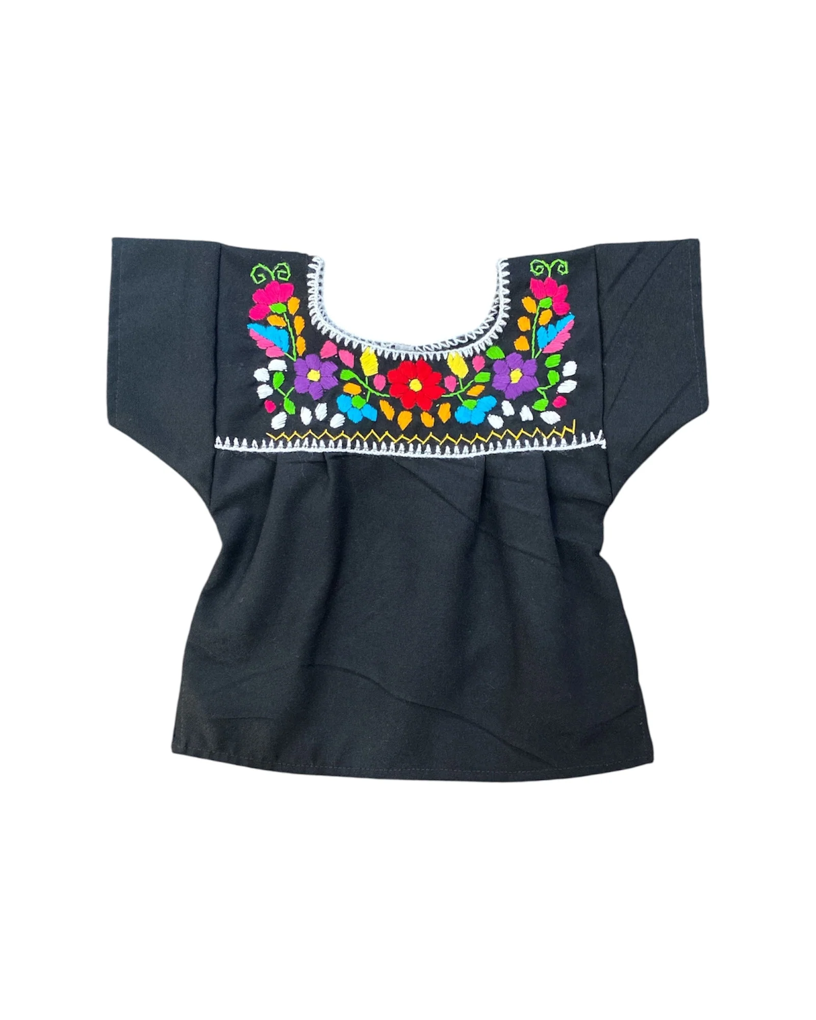 Mexican Embroidered Shirt Girls Tehuacán- Blusa Nina - Image 6
