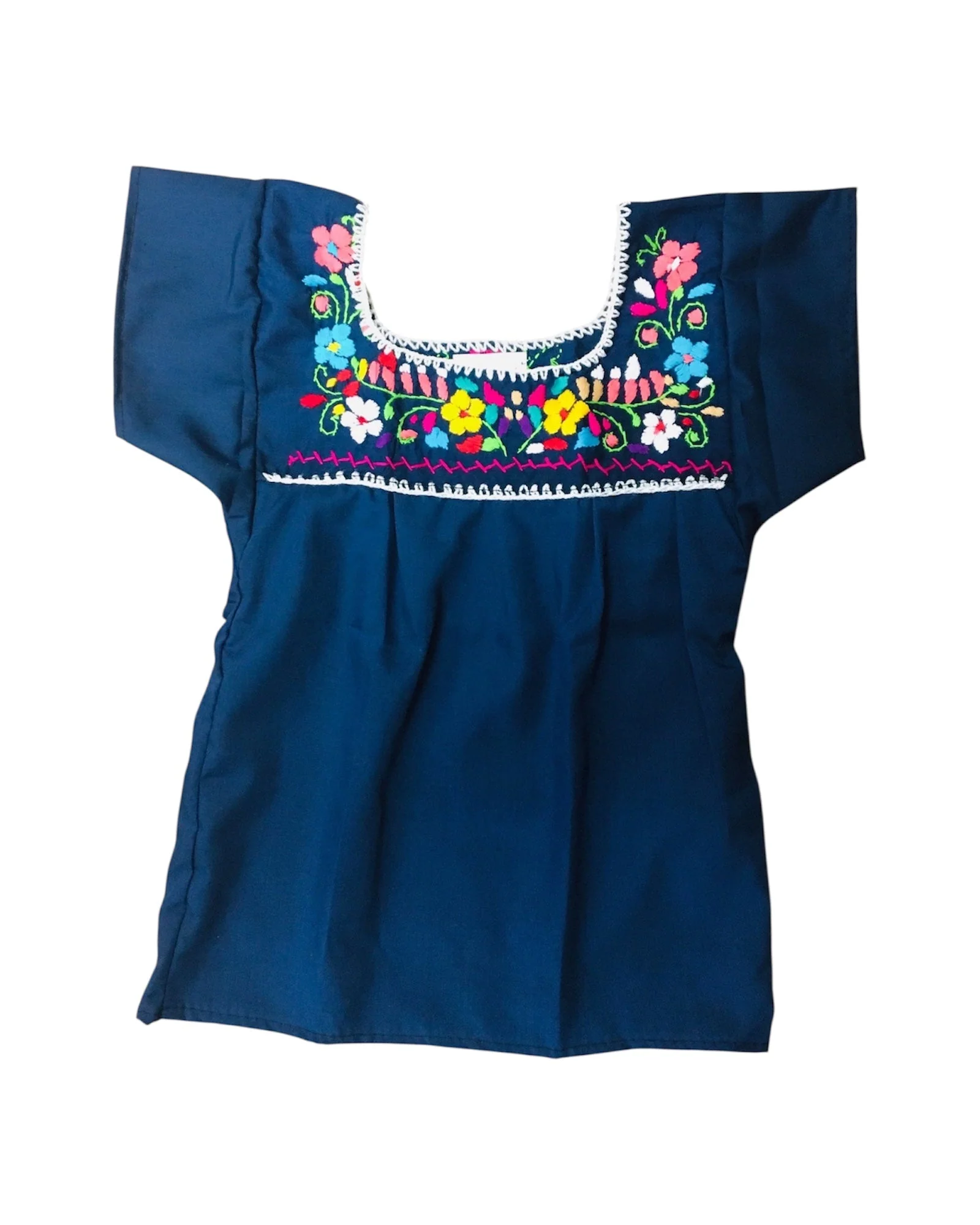 Mexican Embroidered Shirt Girls Tehuacán- Blusa Nina - Image 9