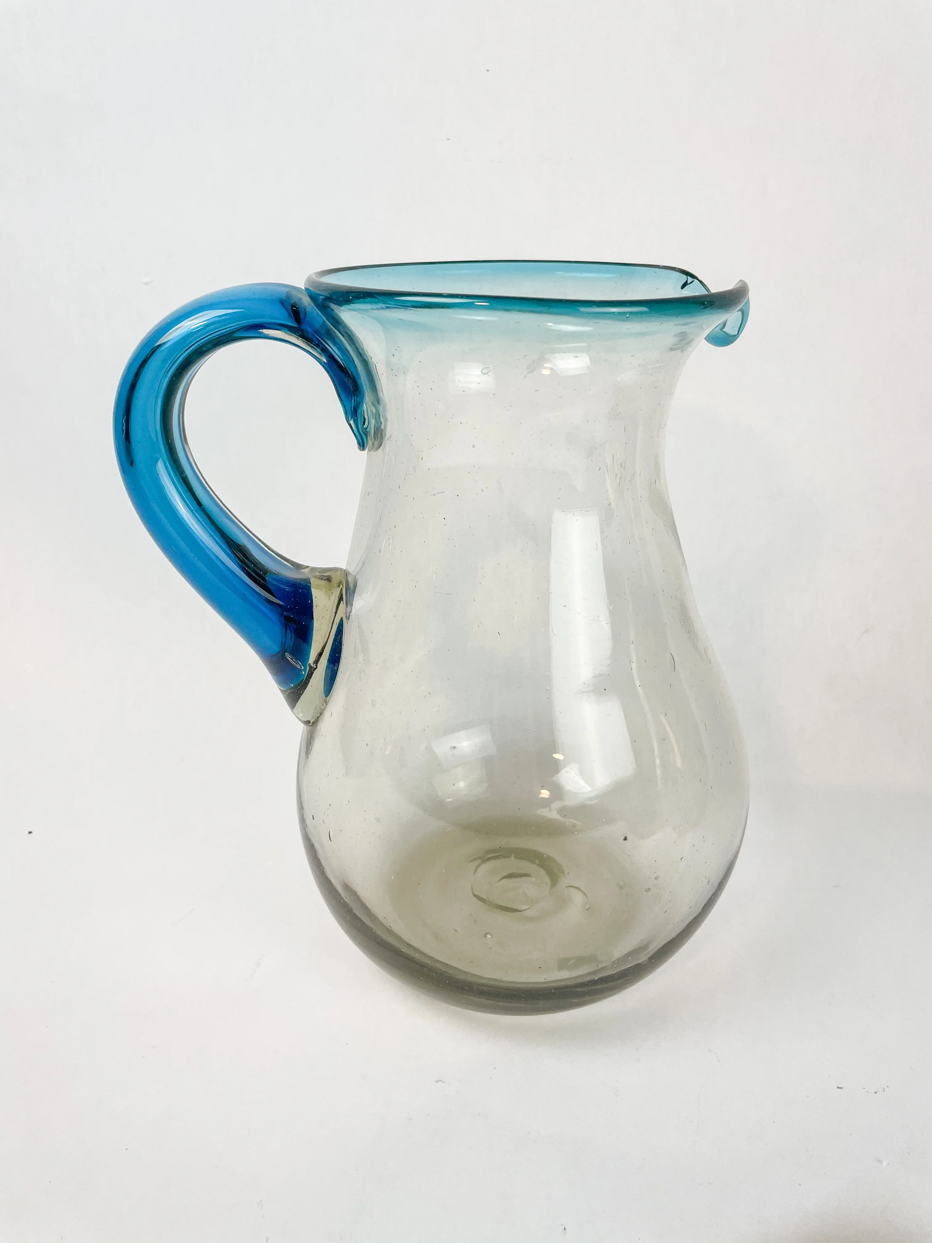 Mexican Glass Pitcher Handblown Glass Pitcher - Image 5