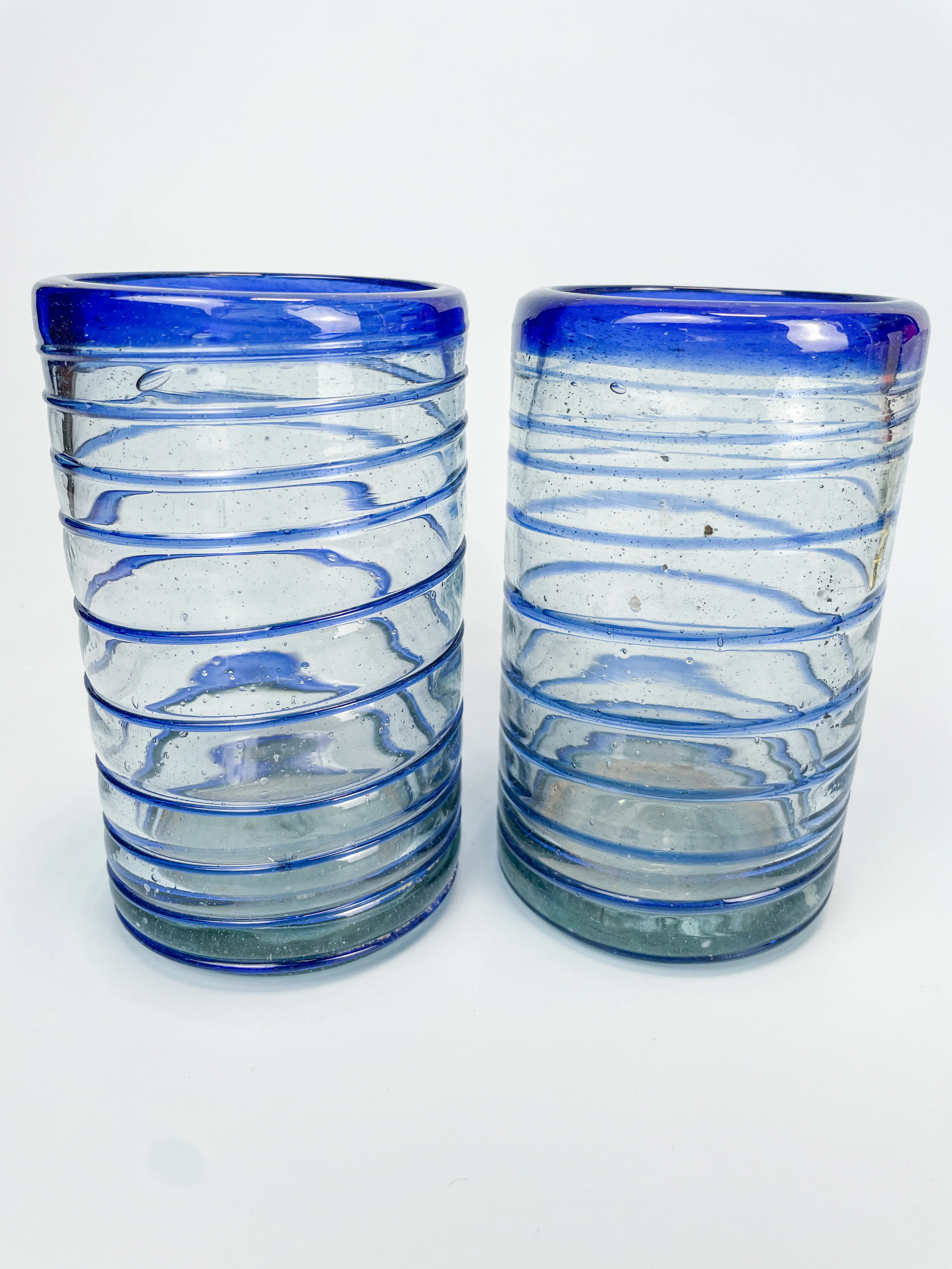 Mexican Glassware Tumblers 2pc Set Mexican Recycled Glass Mexican Confetti Glassware - Image 13