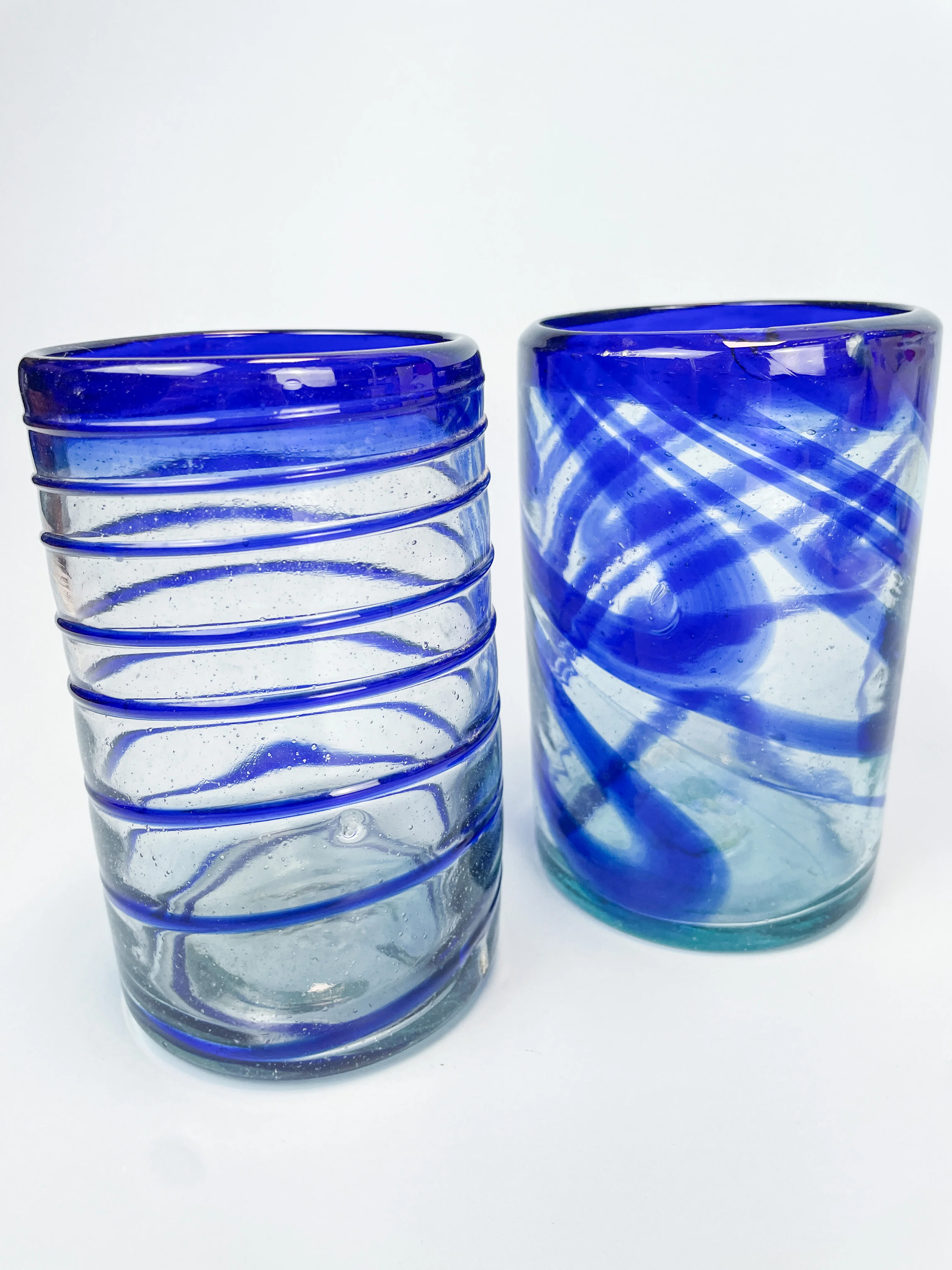 Mexican Glassware Tumblers 2pc Set Mexican Recycled Glass Mexican Confetti Glassware - Image 15