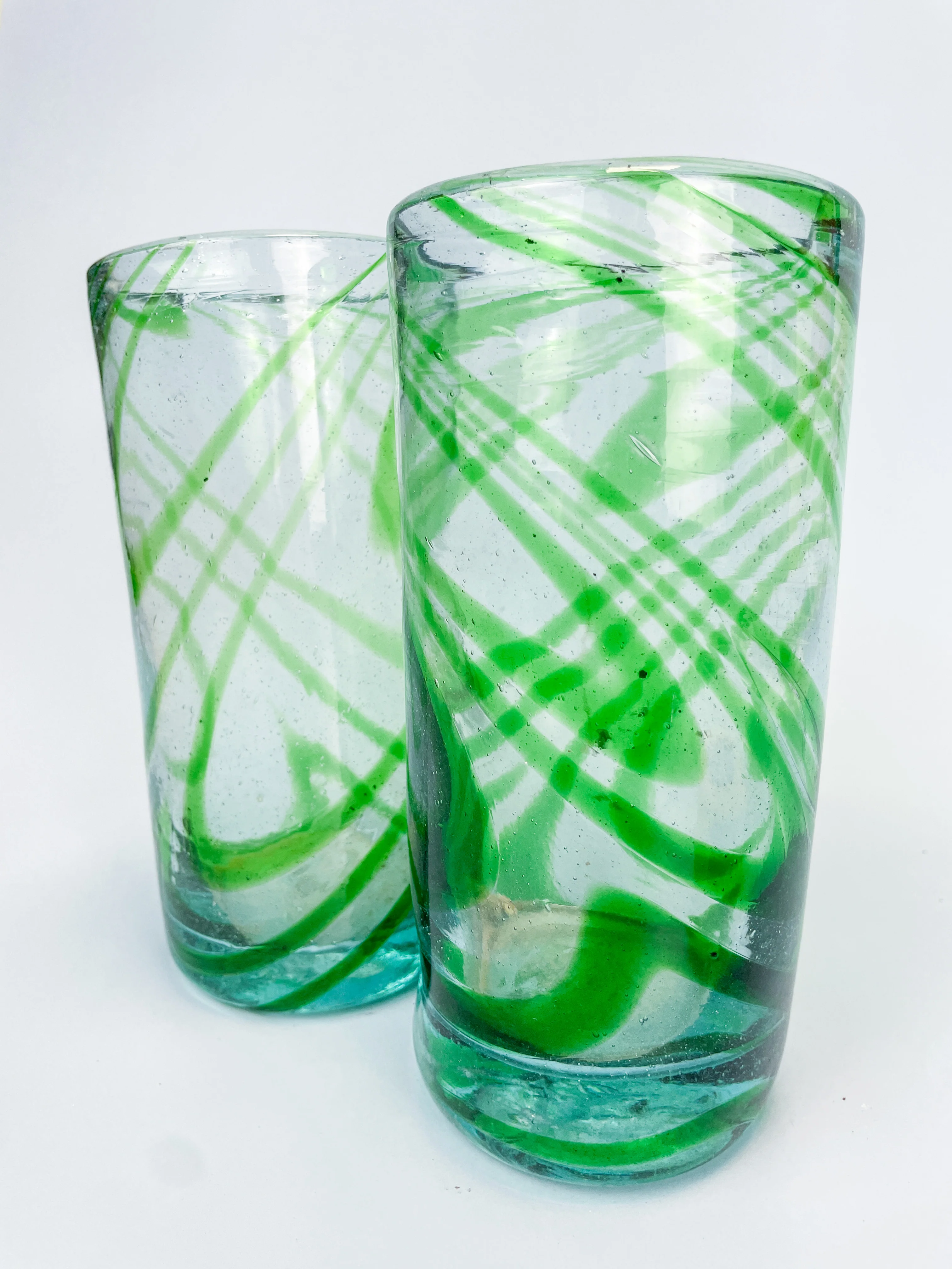 Mexican Glassware Tumblers 2pc Set Mexican Recycled Glass Mexican Confetti Glassware - Image 19