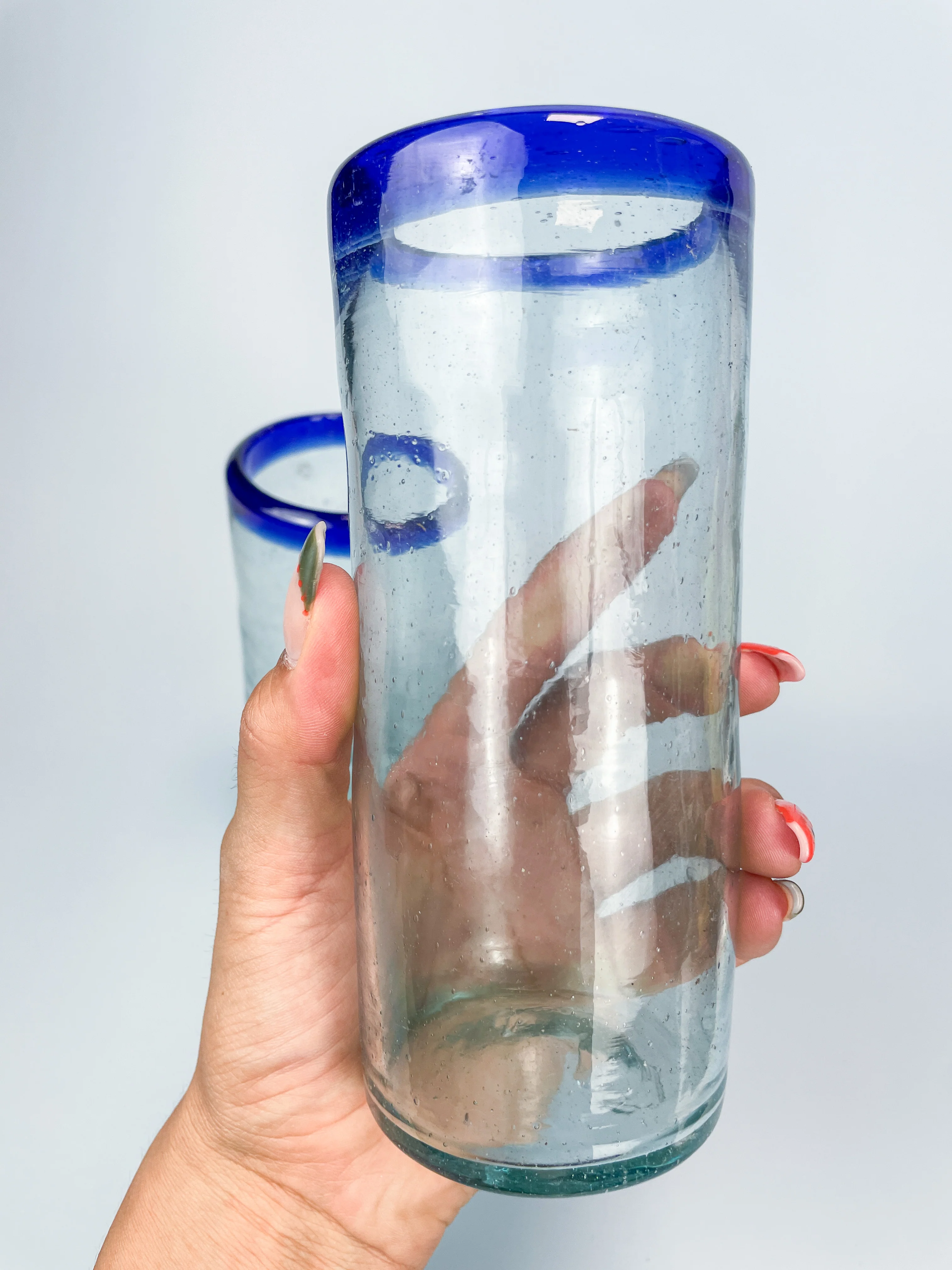 Mexican Glassware Tumblers 2pc Set Mexican Recycled Glass Mexican Confetti Glassware - Image 20