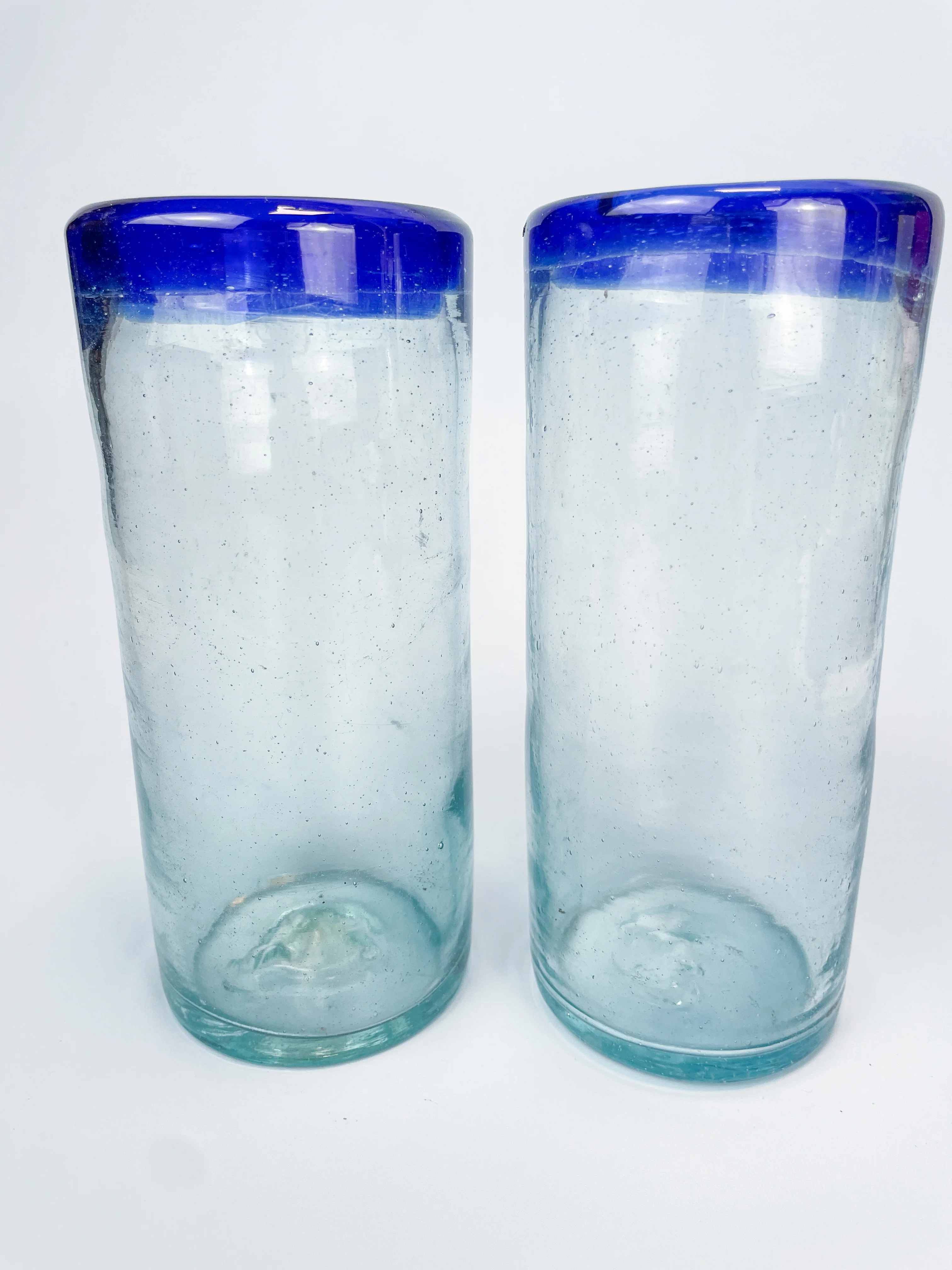 Mexican Glassware Tumblers 2pc Set Mexican Recycled Glass Mexican Confetti Glassware - Image 7