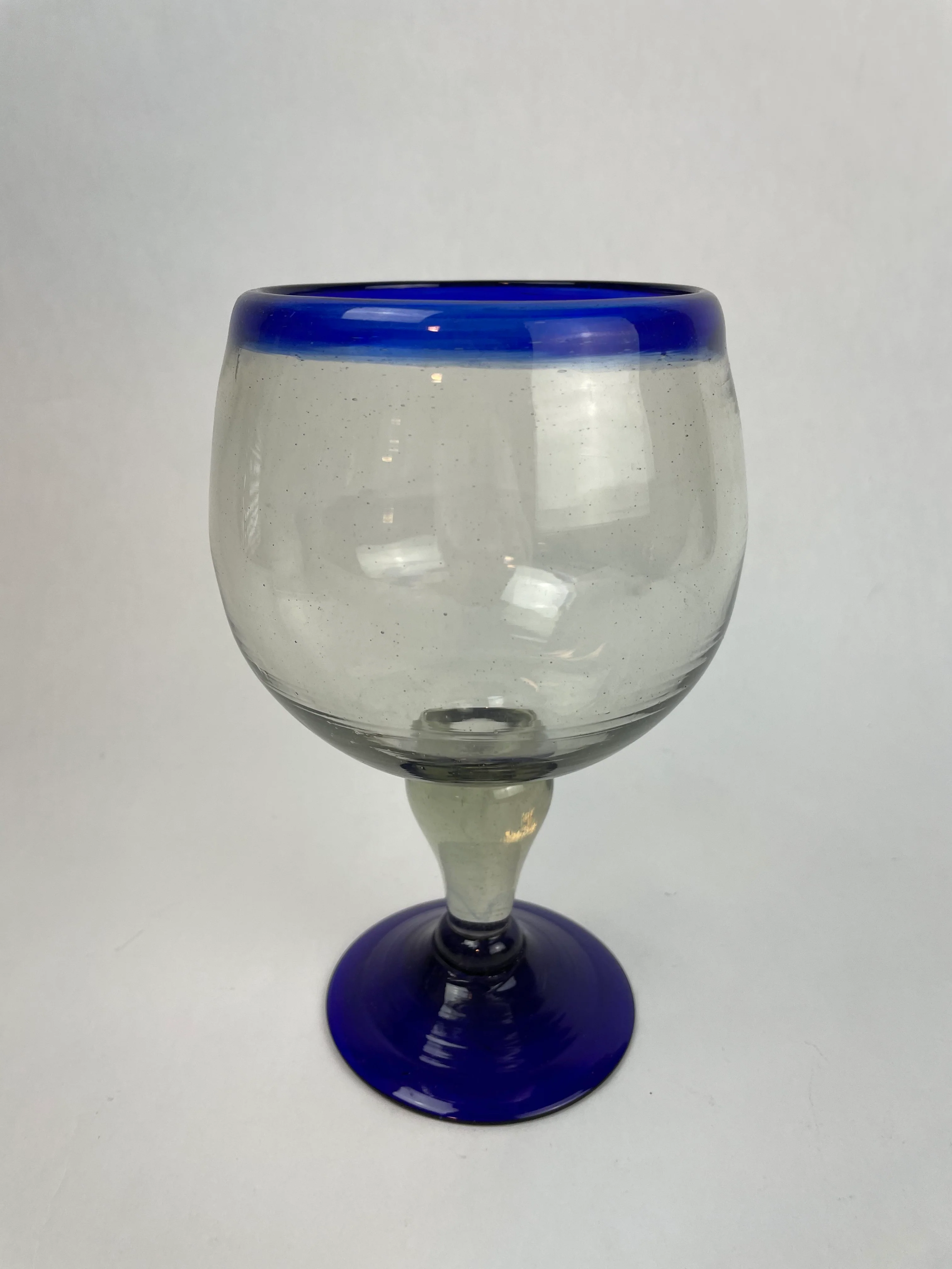 Mexican Glassware 2 pc Set Blue Rim Glassware Copa Chabela - Image 5