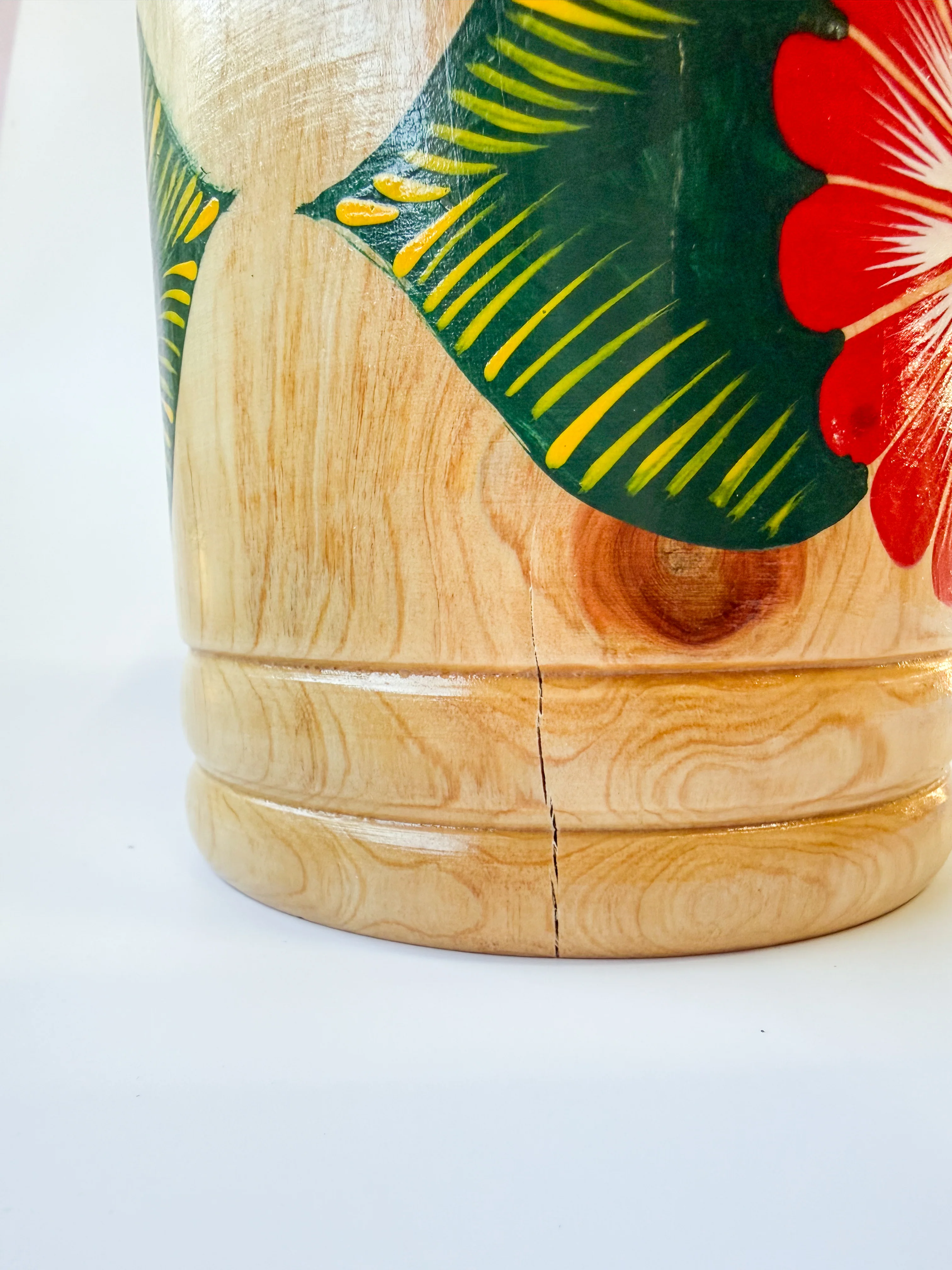 Mexican Hand Painted Wood Canister - Azucarera Parota - Image 10