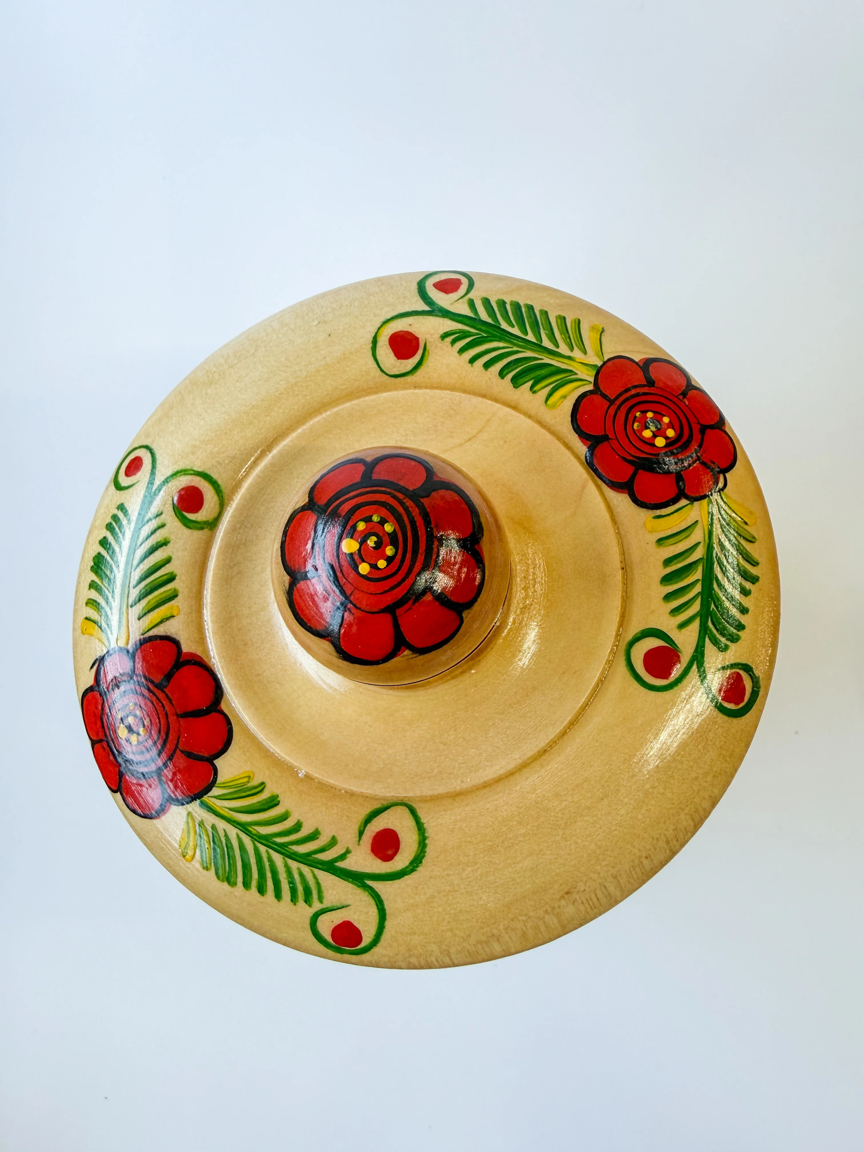 Mexican Hand Painted Wood Canister - Azucarera Parota - Image 12