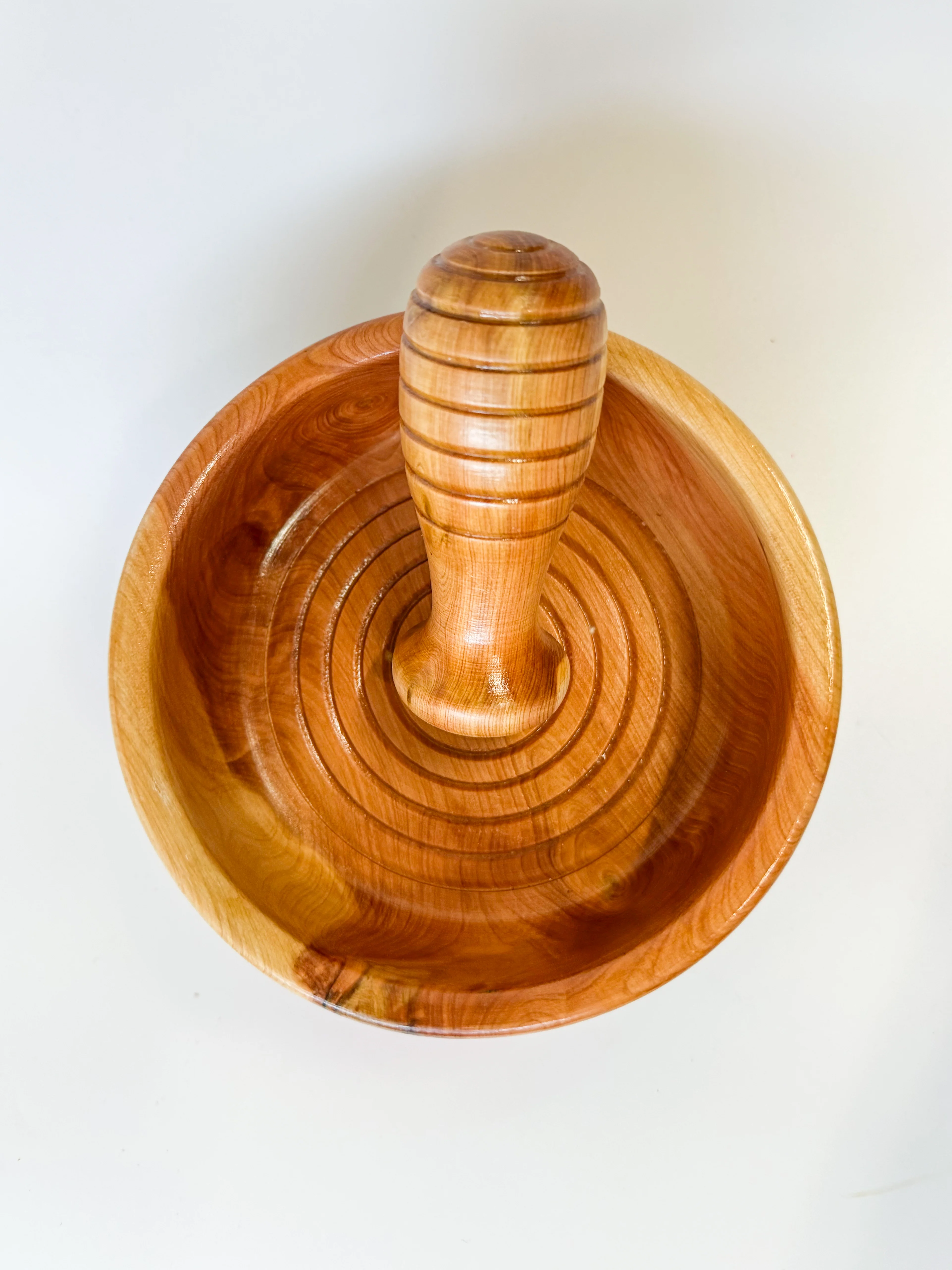 Mexican Hand painted Wooden Mortar And Pestle - Molcajete Parota - Image 6