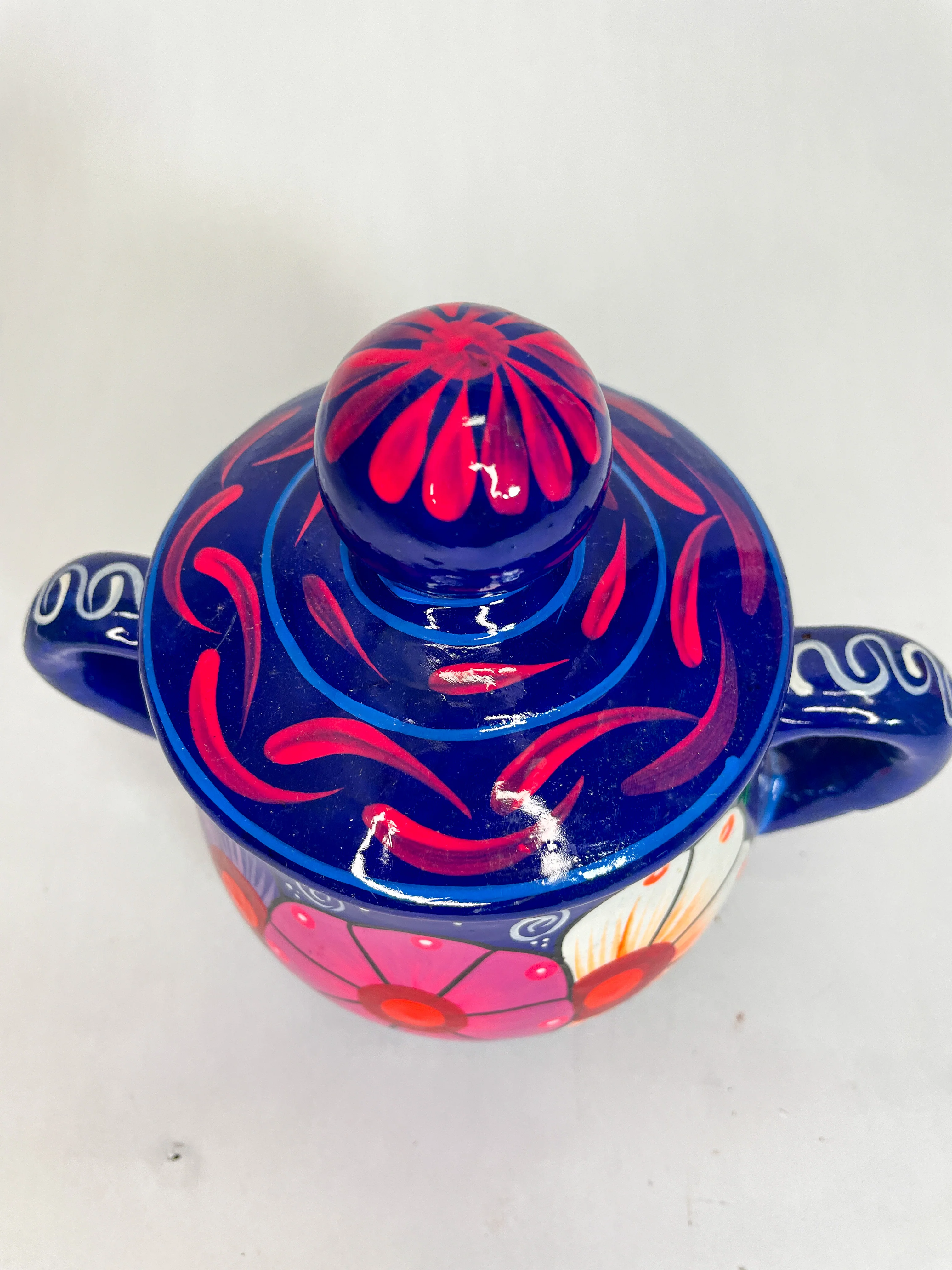 Mexican Clay Sugar Bowl - Azucarera de Barro - Image 7