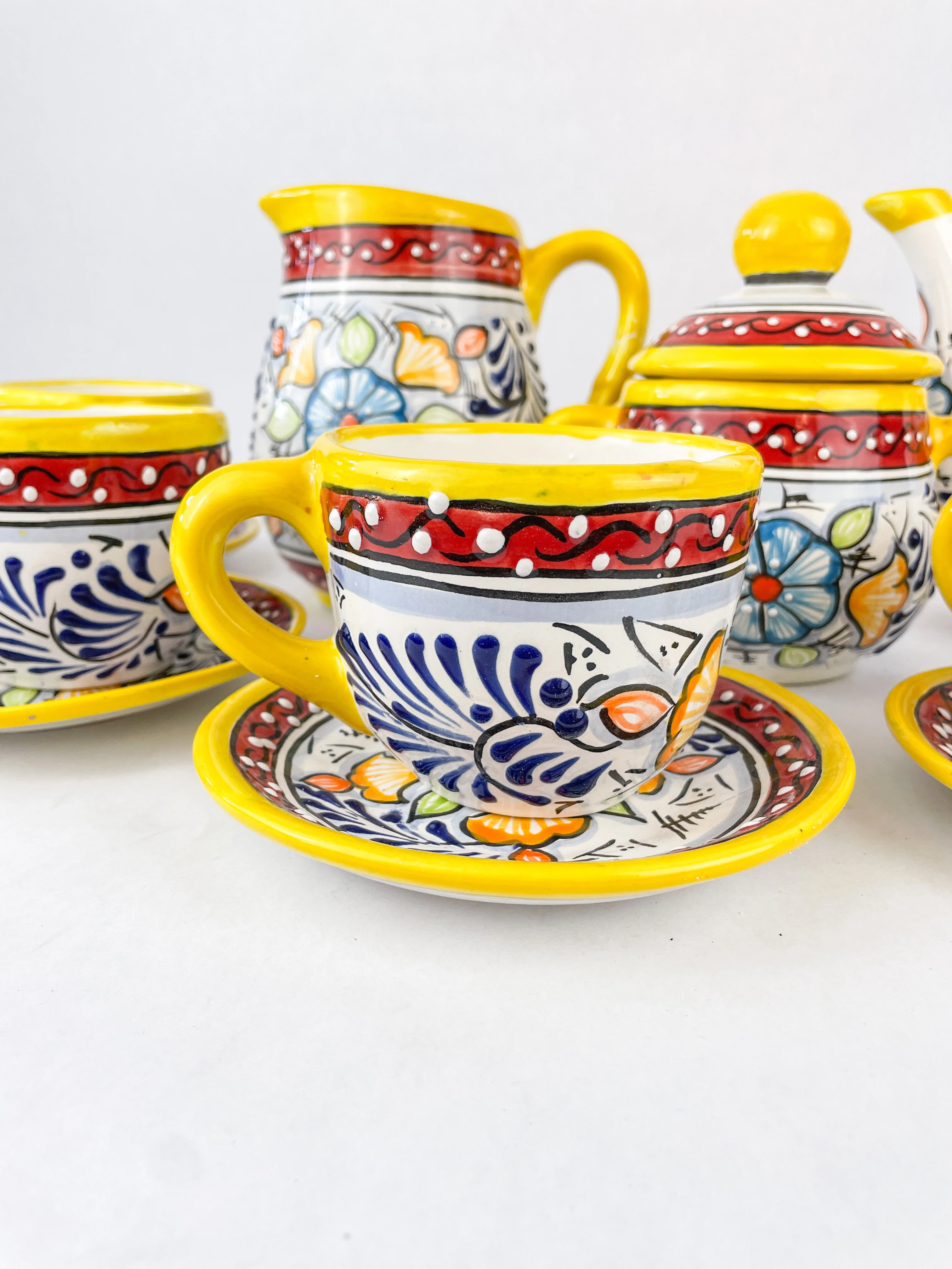 Talavera Colorful Tea Set 14 pc DISCOUNTED - Juego de Te Talavera - Image 6