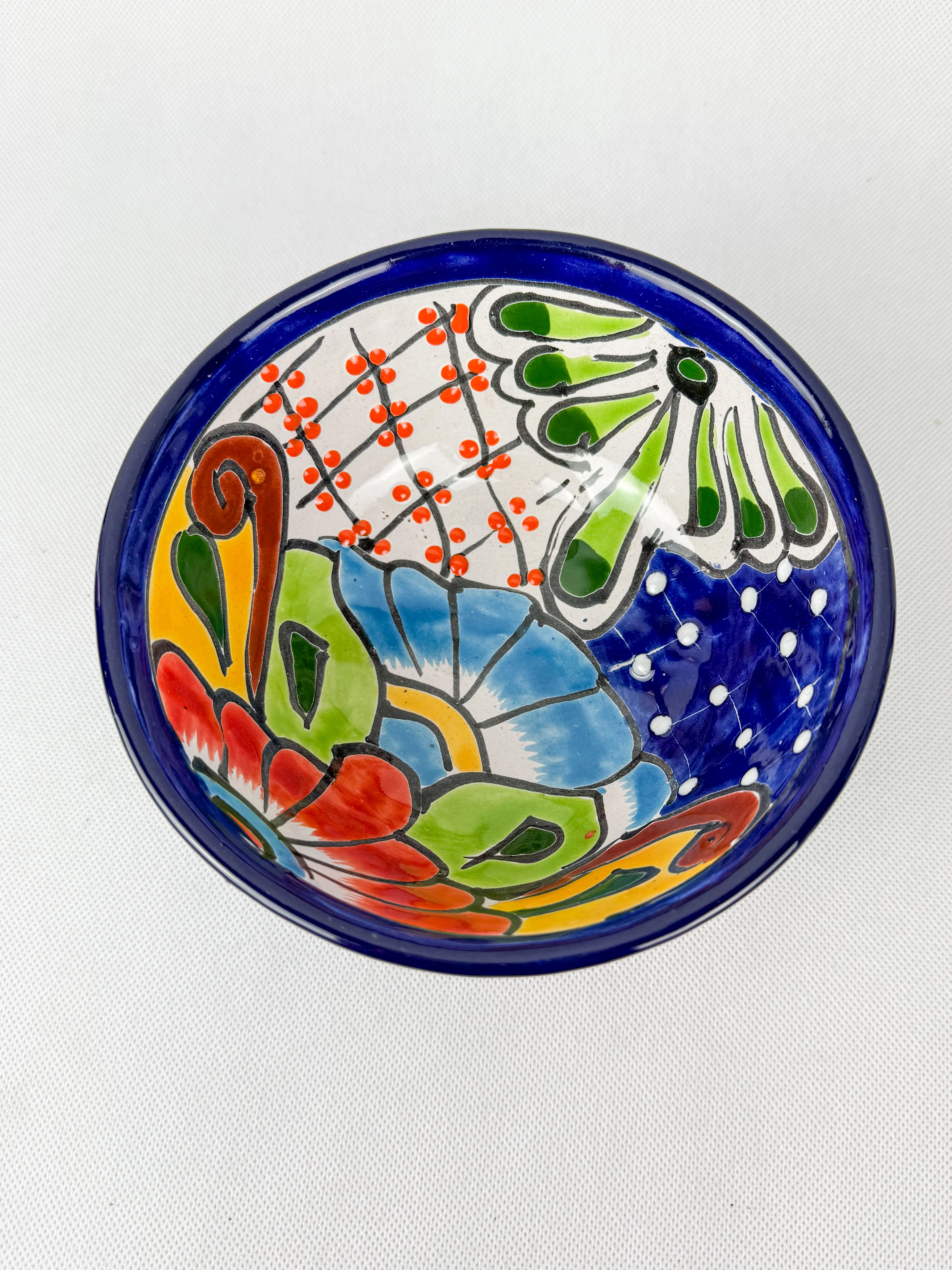 Mexican Talavera Molcajete Salsa Bowl Colorful - Image 6