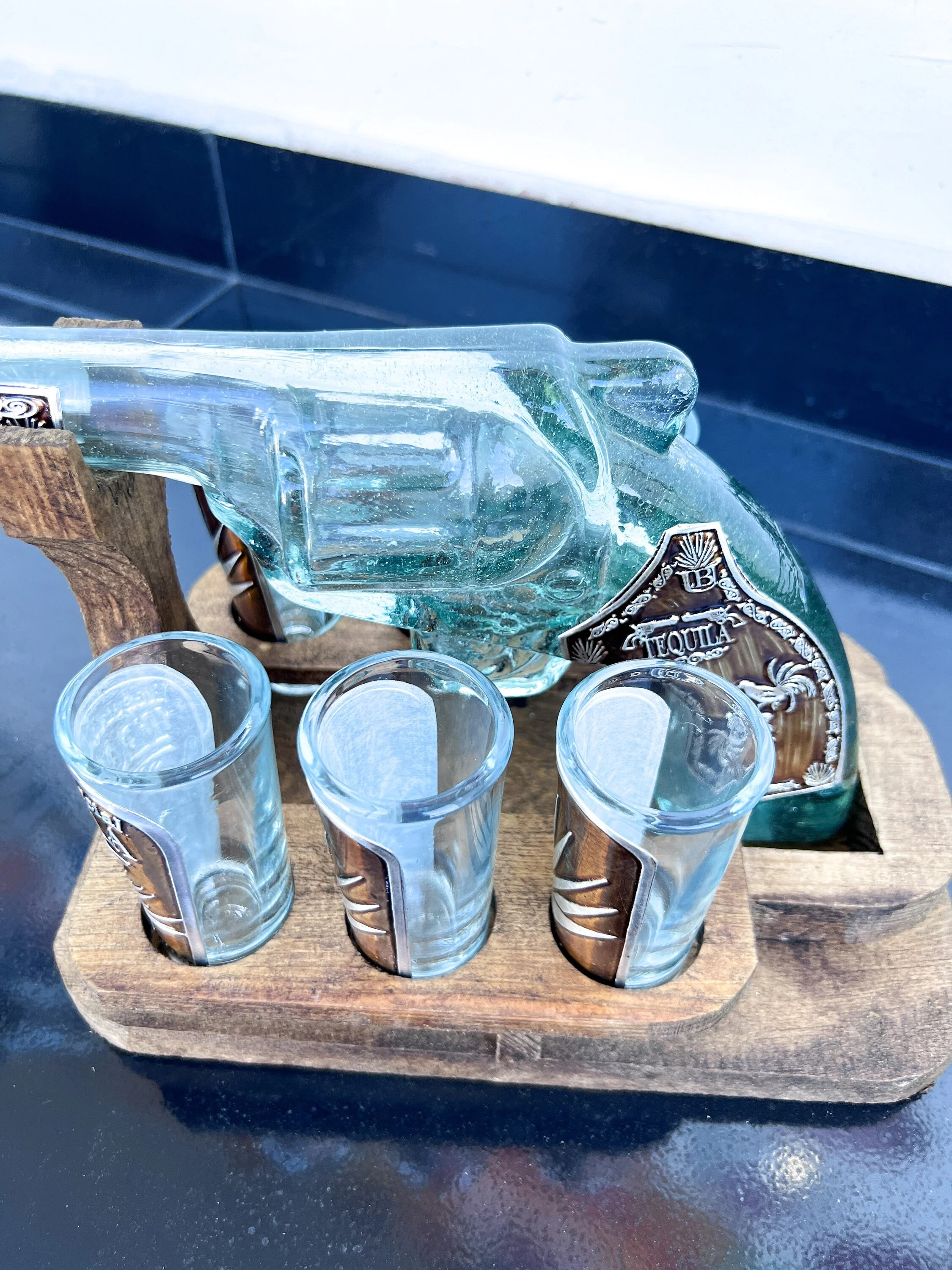 Mexican Tequilero Set - Mexican Tequila Glass Bottle pistolero - Image 3
