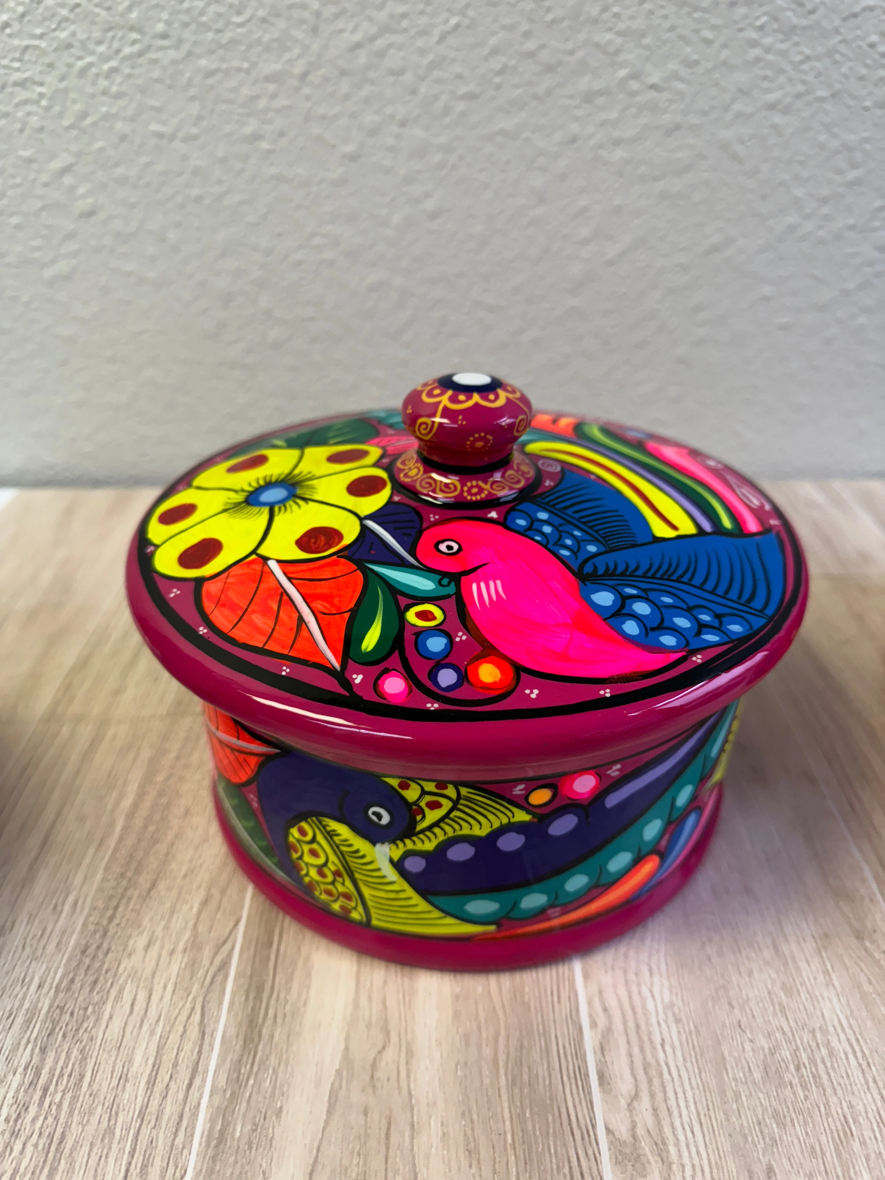 Mexican Tortilla Warmer Hand painted Tortillero - Image 3