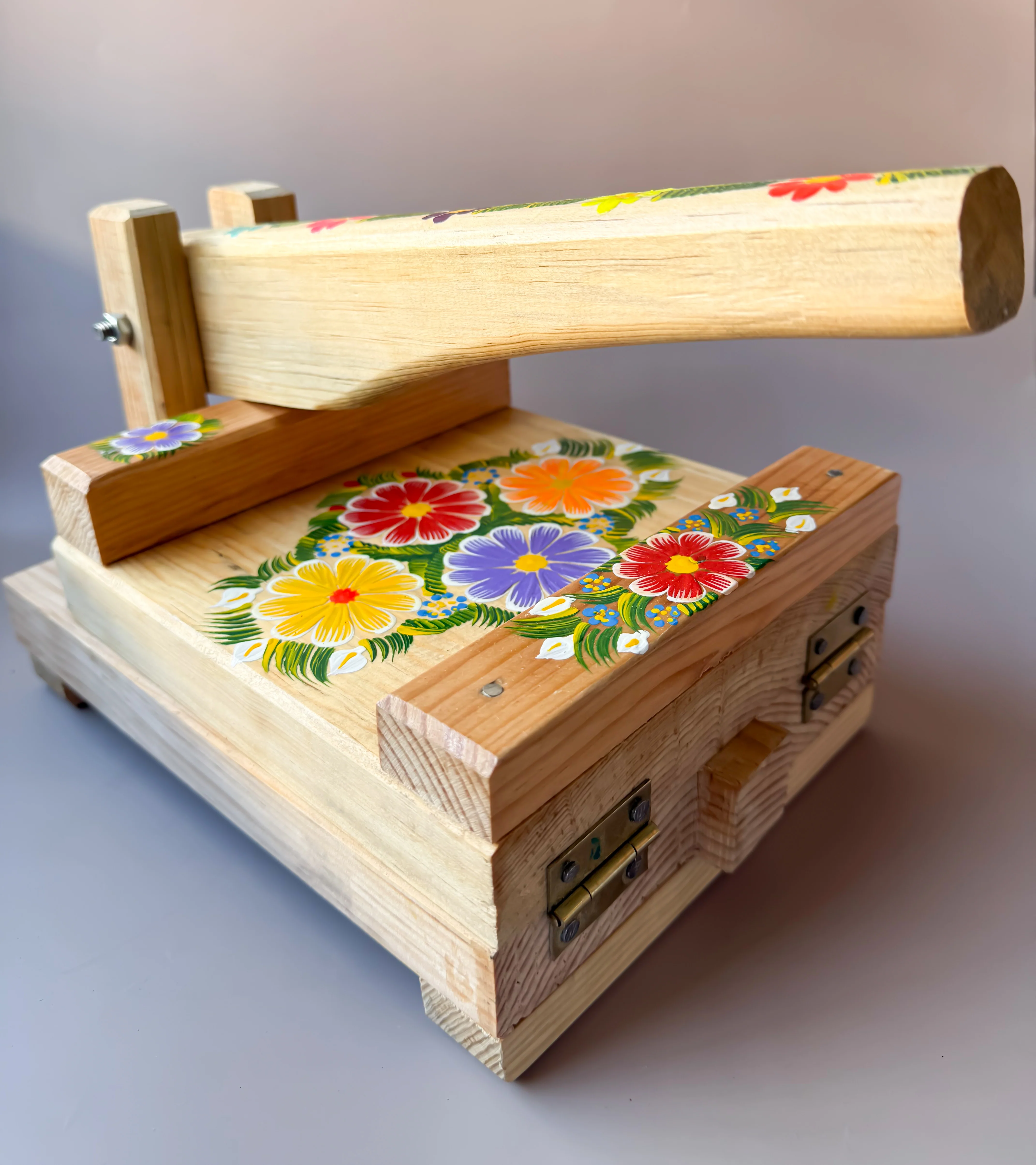 Mexican Tortilla Press Wood Tortilla Press Prensa Para Tortillas - Image 4