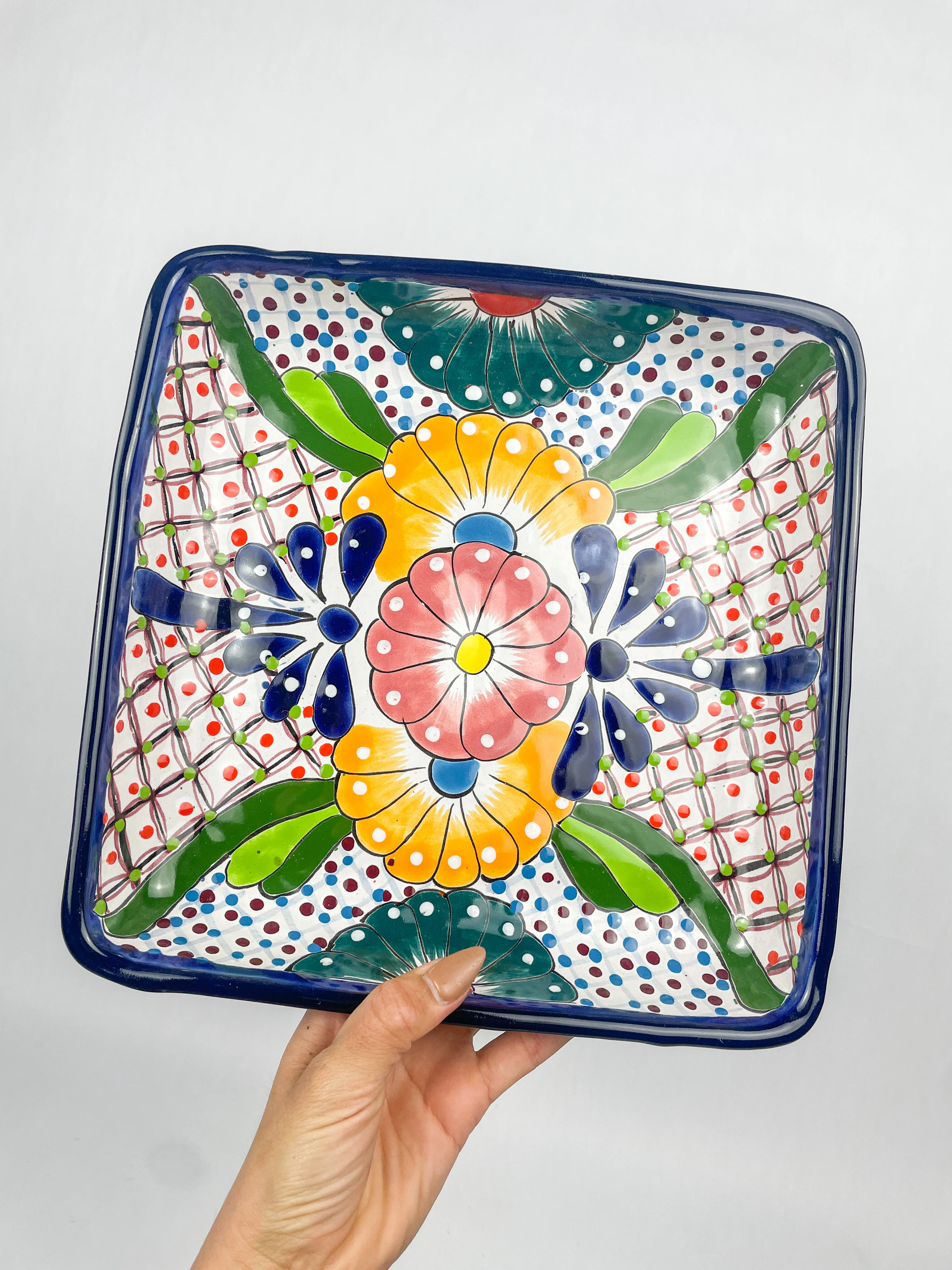 Mexican Tray Talavera Pottery Tray Snack Tray Talavera Tray Mexican Serving Tray Mexican Food Appetizers Mexican Snack Foods - Image 3