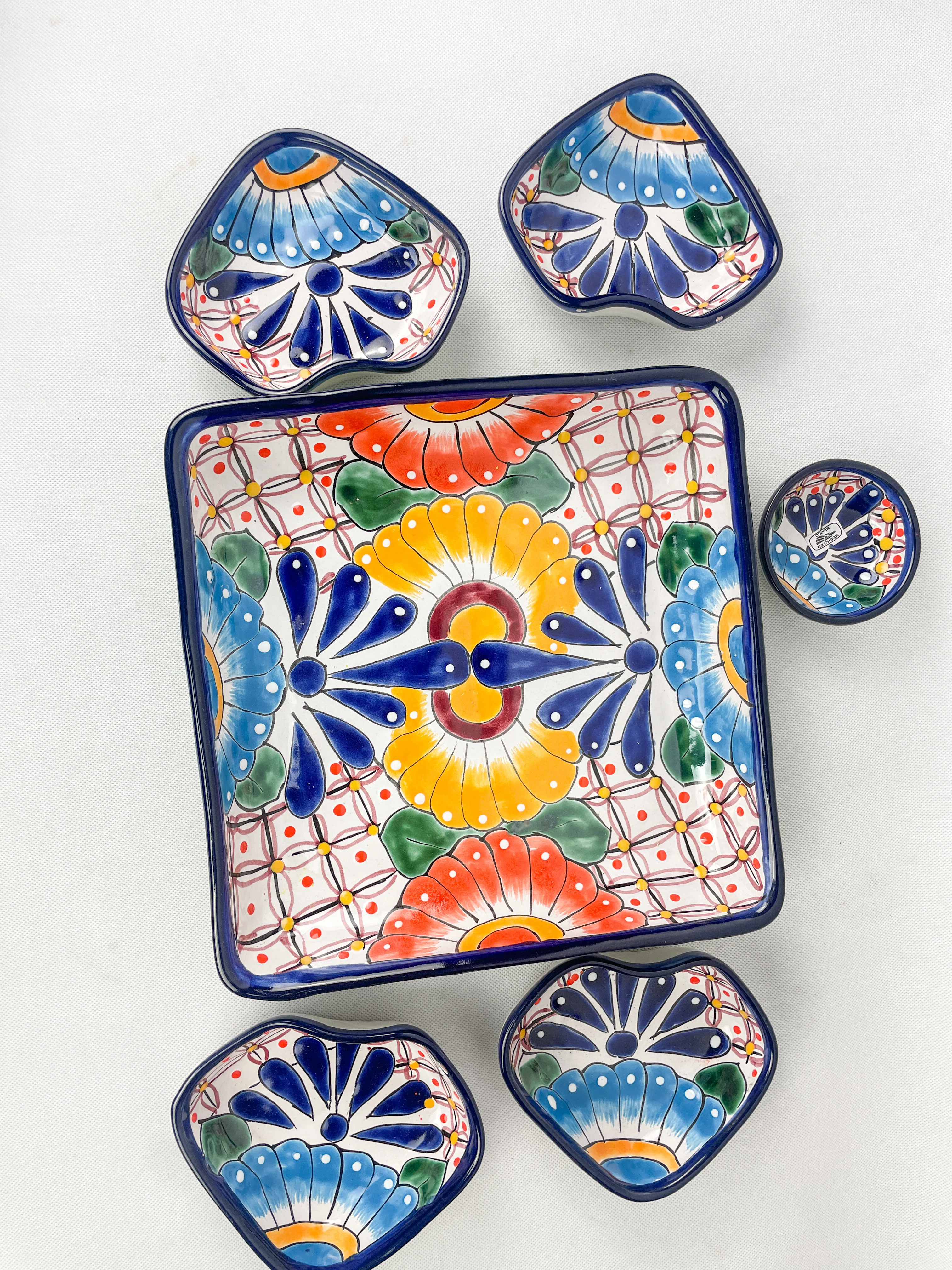 Mexican Tray Talavera Pottery Tray Snack Tray Talavera Tray Mexican Serving Tray Mexican Food Appetizers Mexican Snack Foods - Image 5