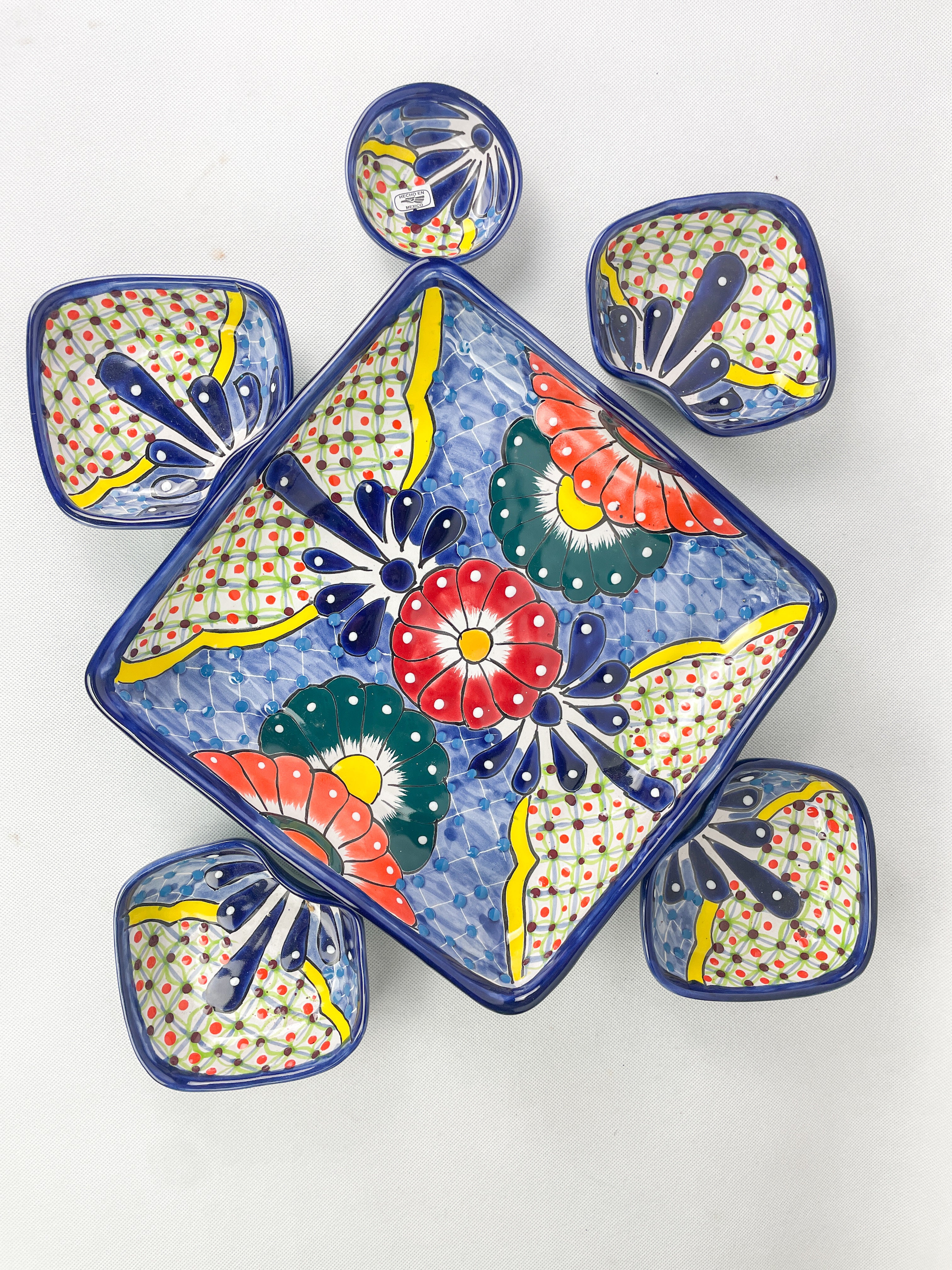 Mexican Tray Talavera Pottery Tray Snack Tray Talavera Tray Mexican Serving Tray Mexican Food Appetizers Mexican Snack Foods - Image 6
